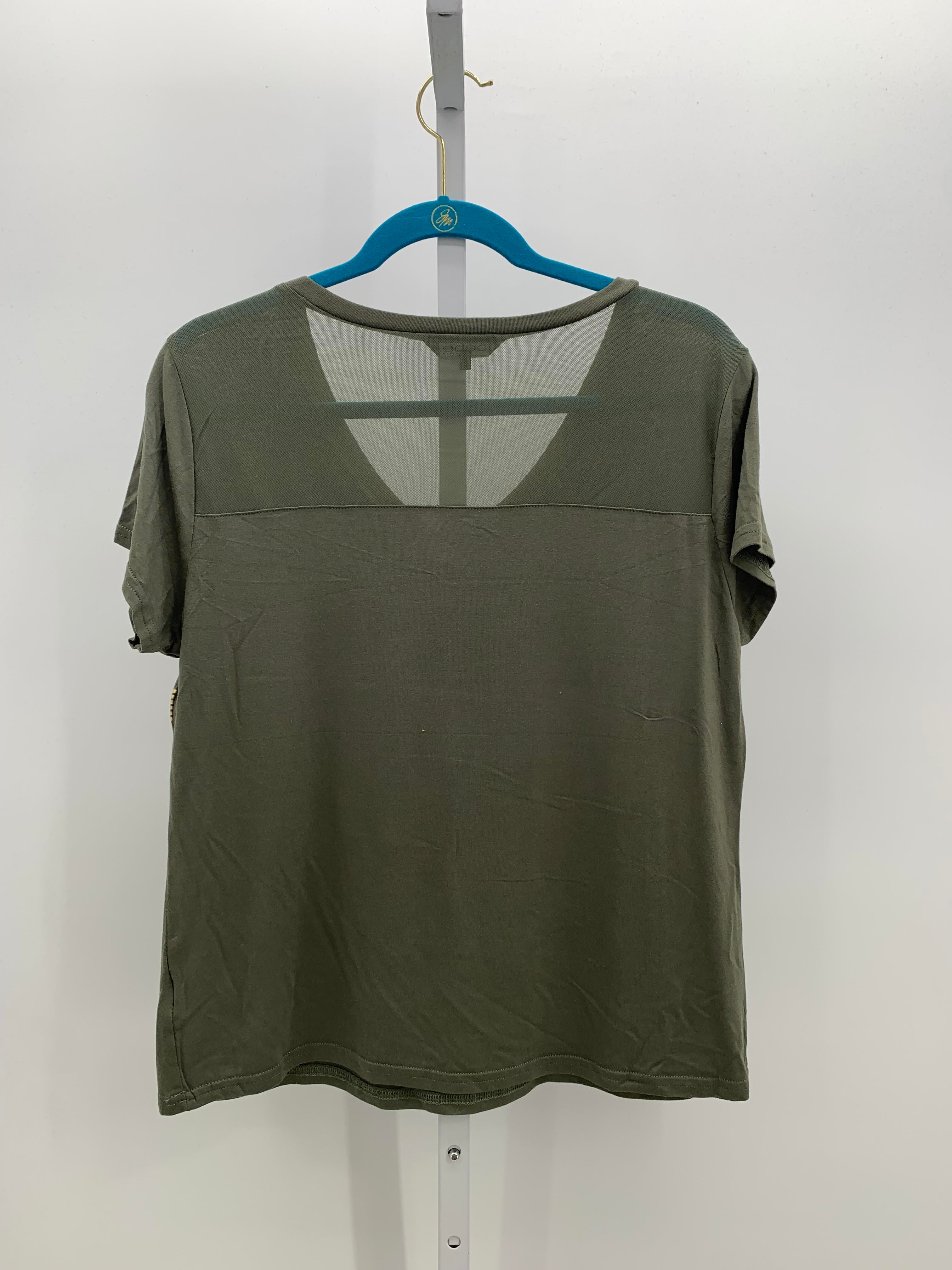 Bebe Size Large Misses Short Sleeve Shirt
