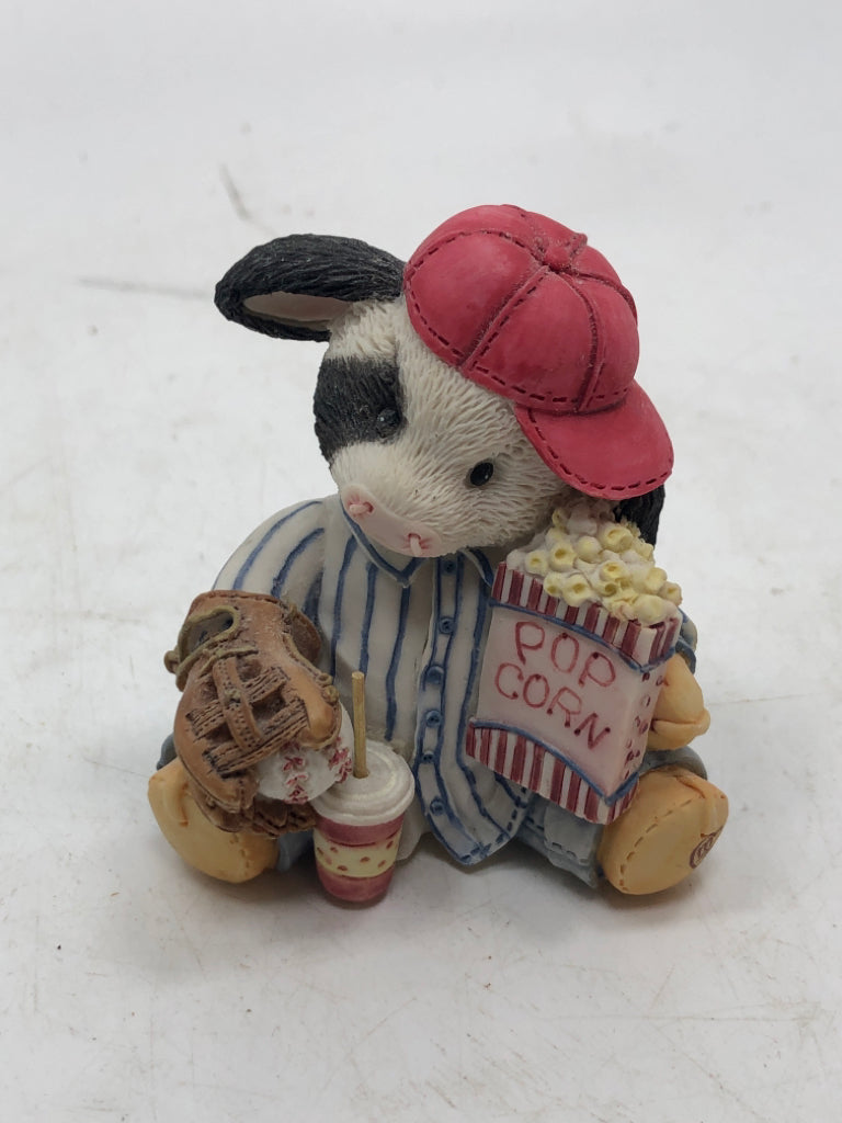 "TAKE ME OUT TO THE BULL GAME" MARY MOOMOOS FIGURINE.