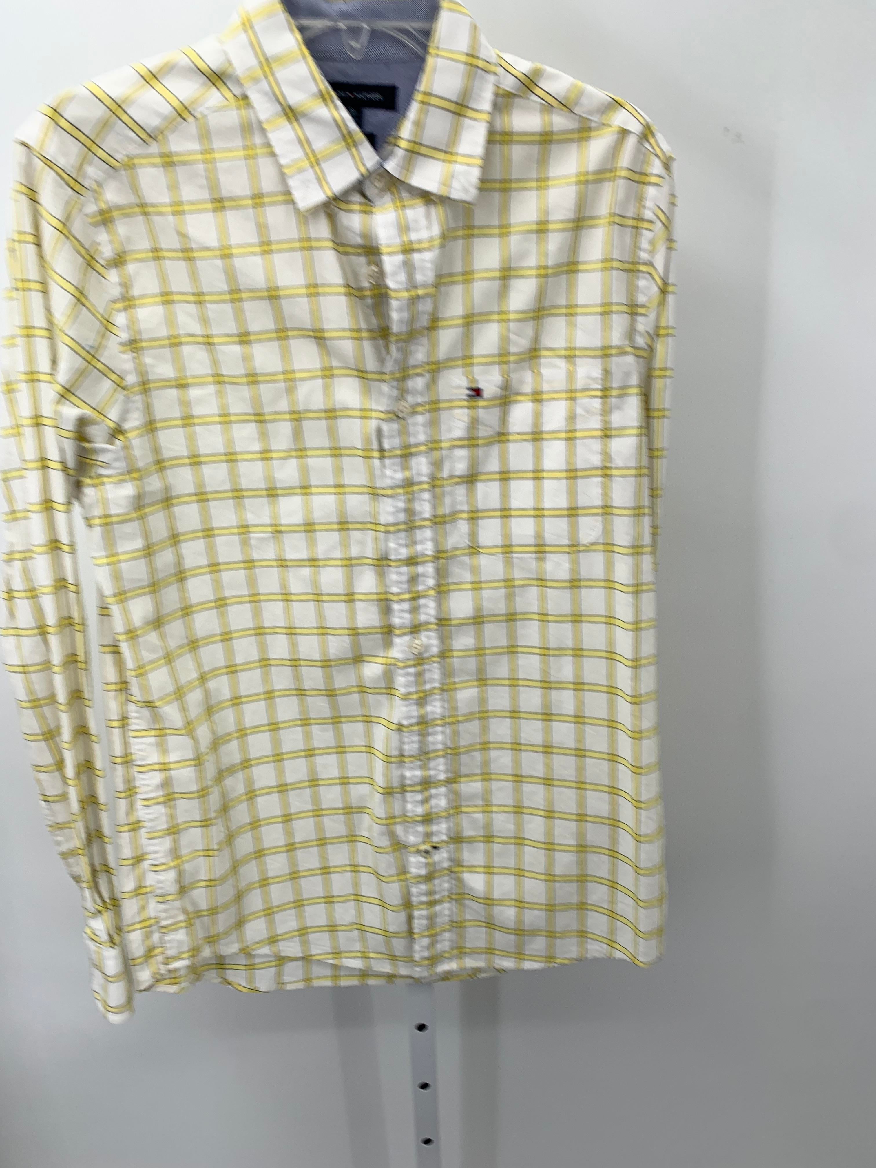 YELLOW PLAID BTN DOWN