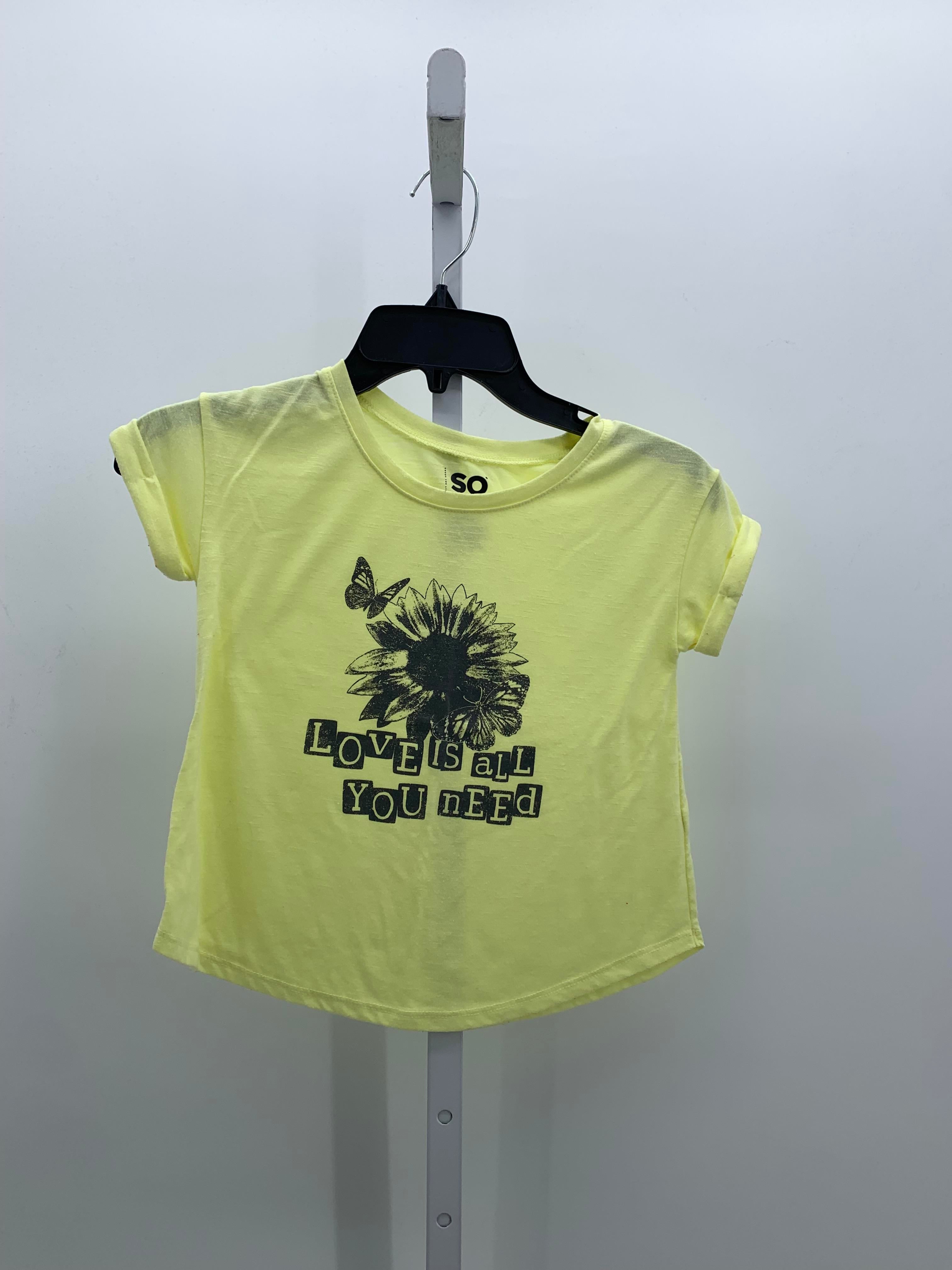 SO Size 6-7 Girls Short Sleeve Shirt