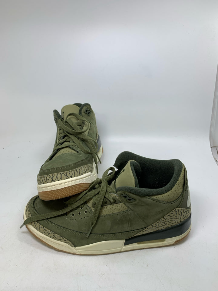 Air Jordans 3 Retro Family Affair Olive Green
