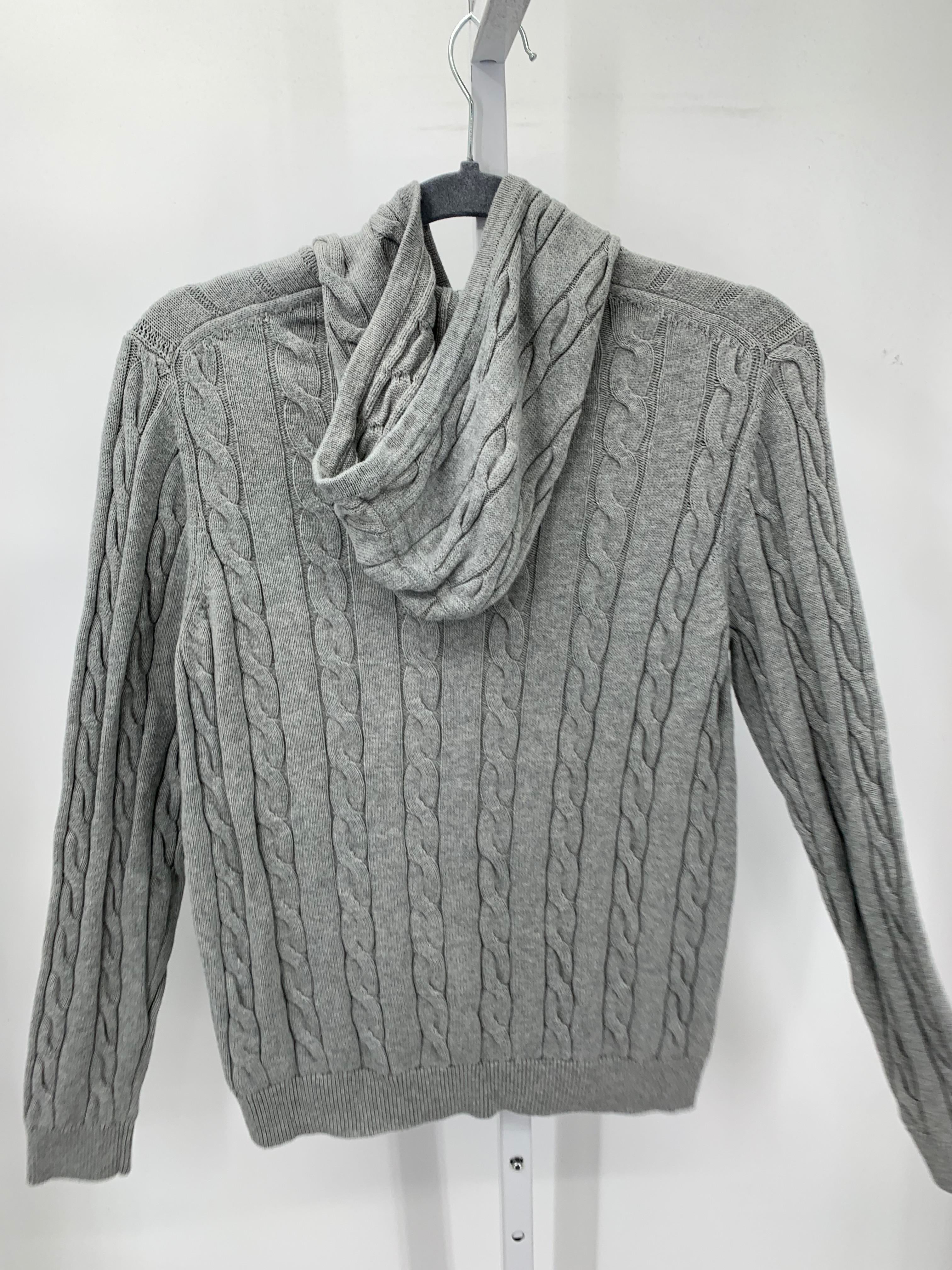 HOODED CABLE KNIT