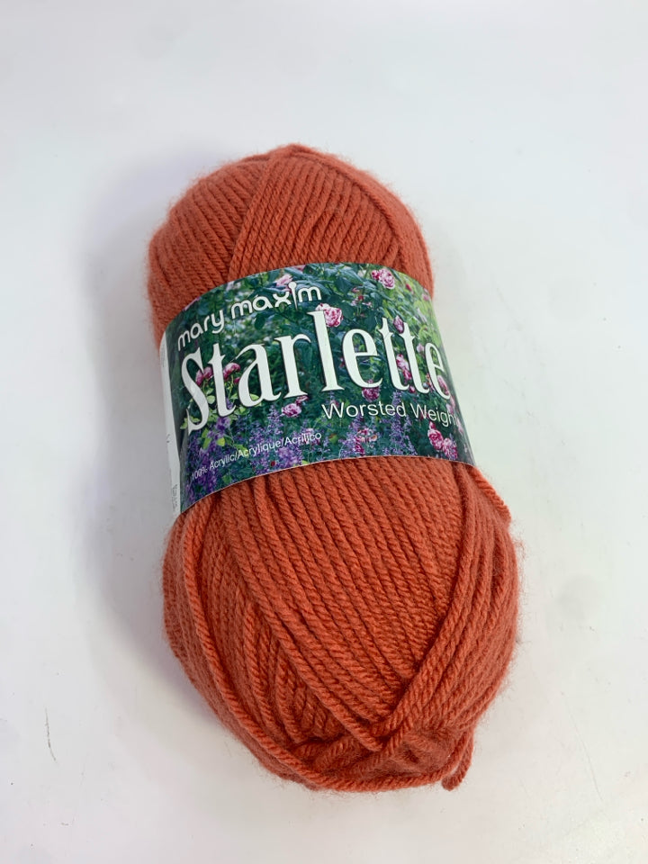 NEW SOFT CORAL YARN.