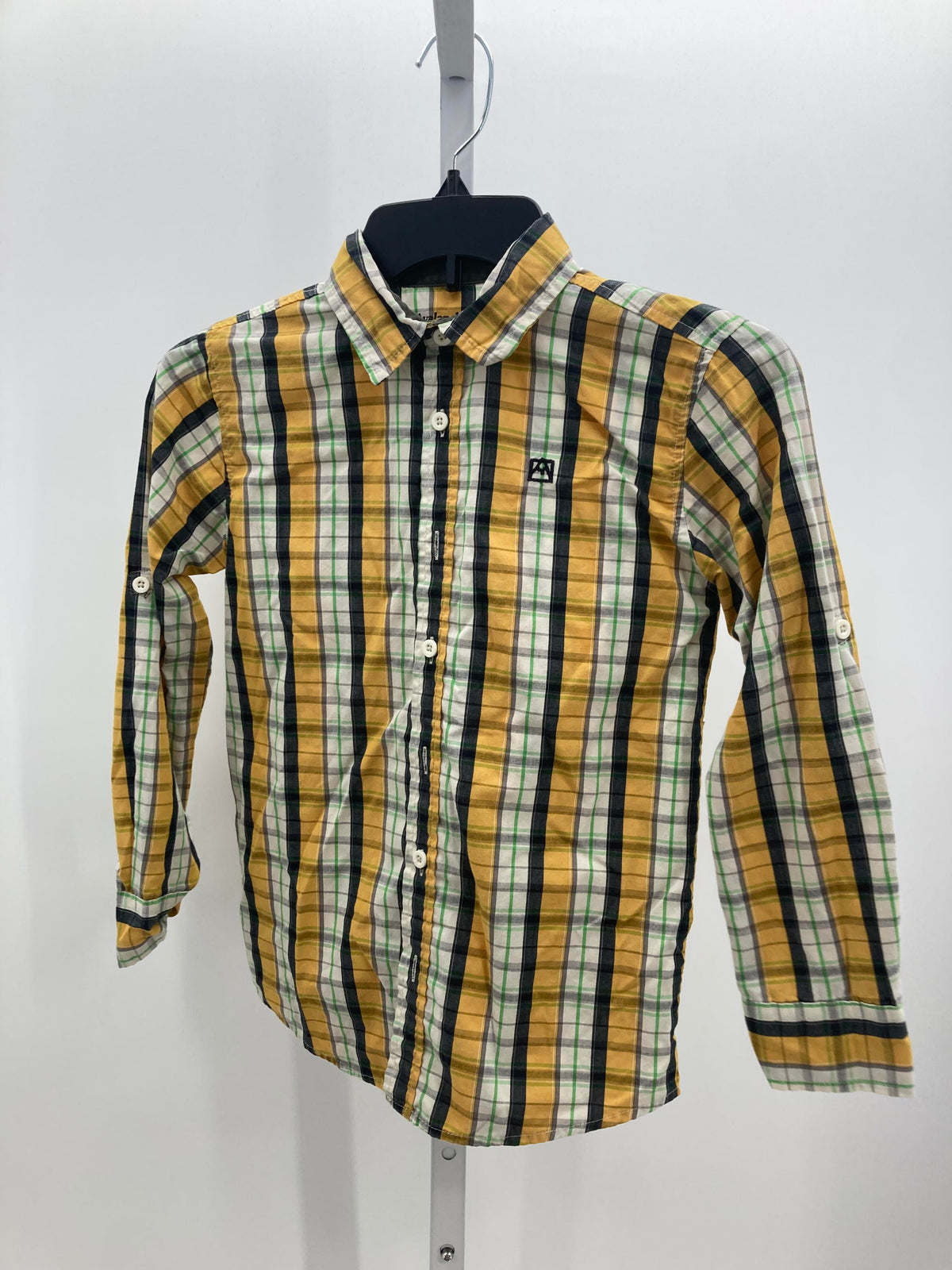 PLAID BTN DOWN