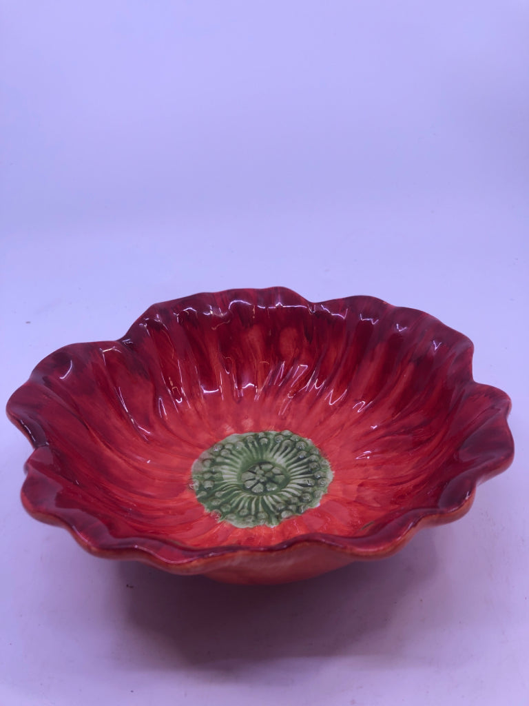 RED FLOWER BOWL.