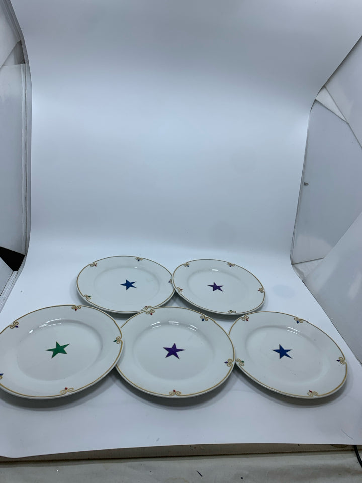 5 CELEBRATION SIDE PLATES.