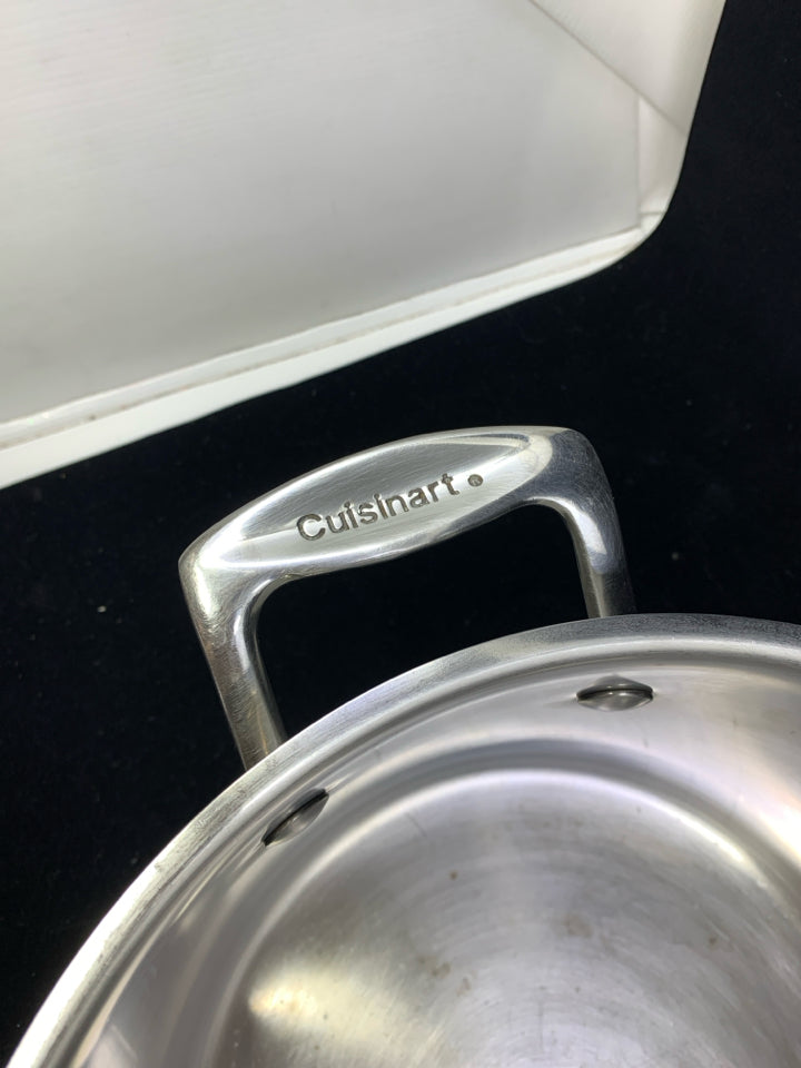 CUISINART STAINLESS STEEL STOCKPOT W/ COVER.