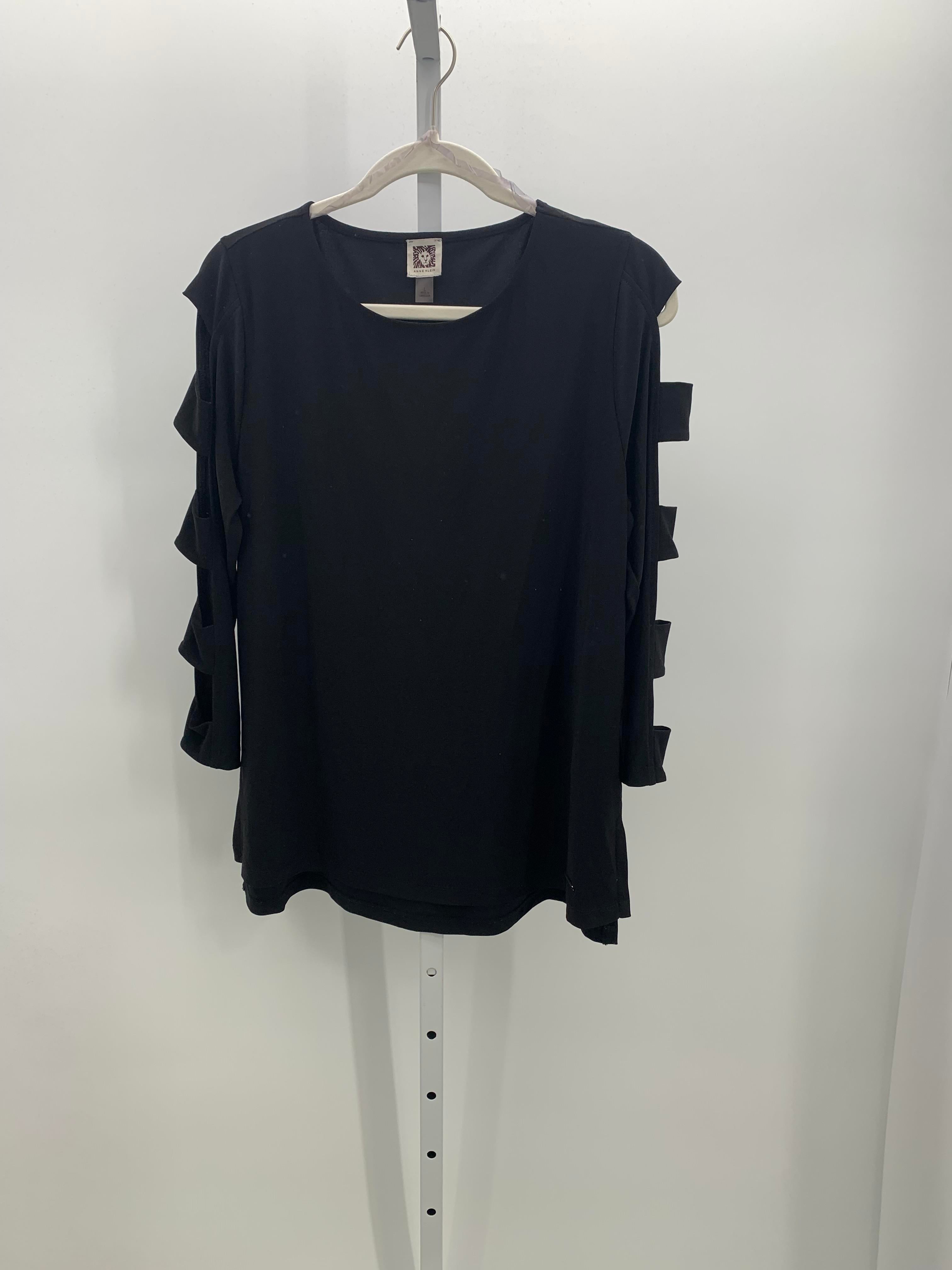 Anne Klein Size Large Misses 3/4 Sleeve Shirt