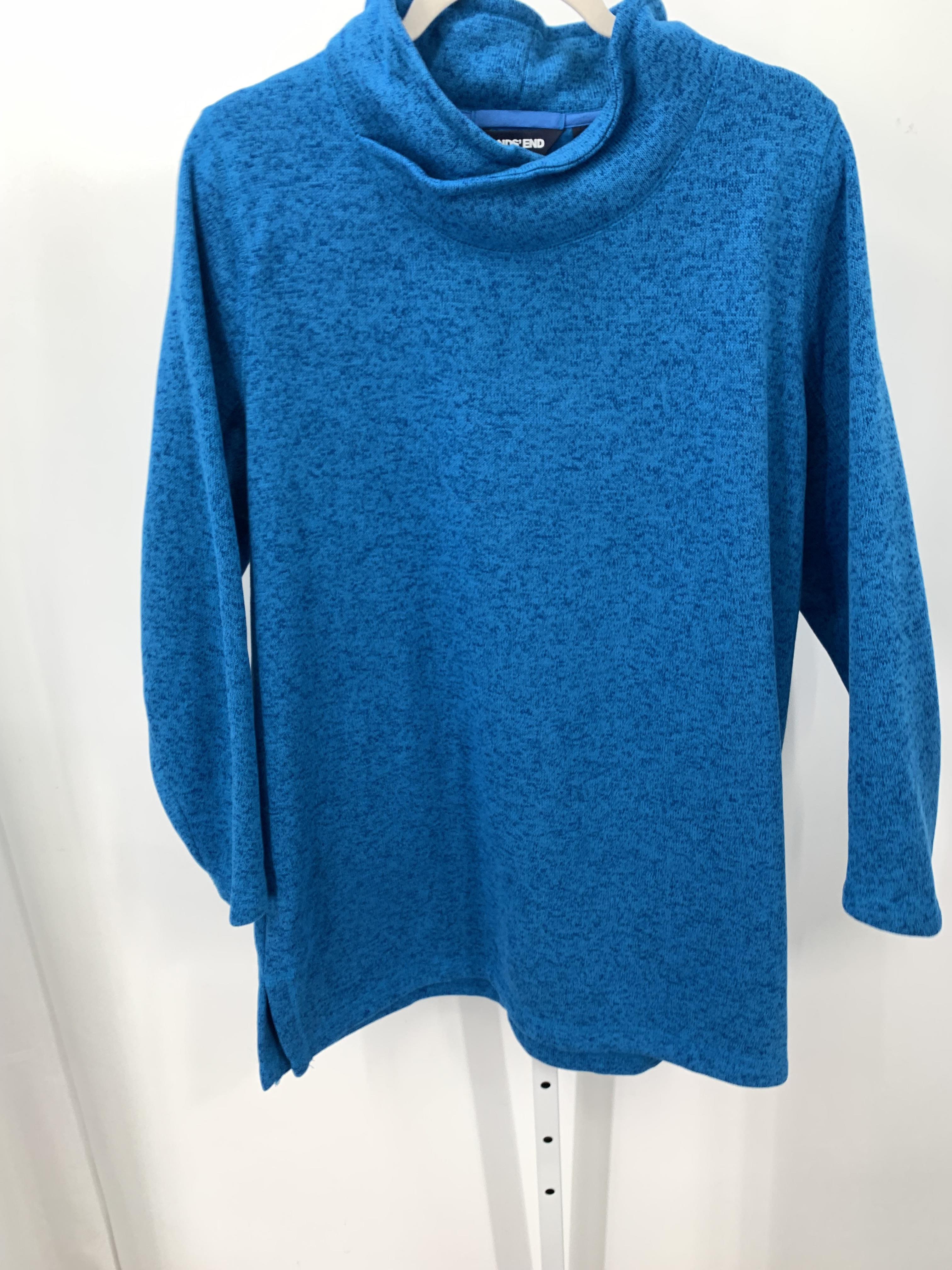 Lands End Size 1X Womens Long Slv Sweater