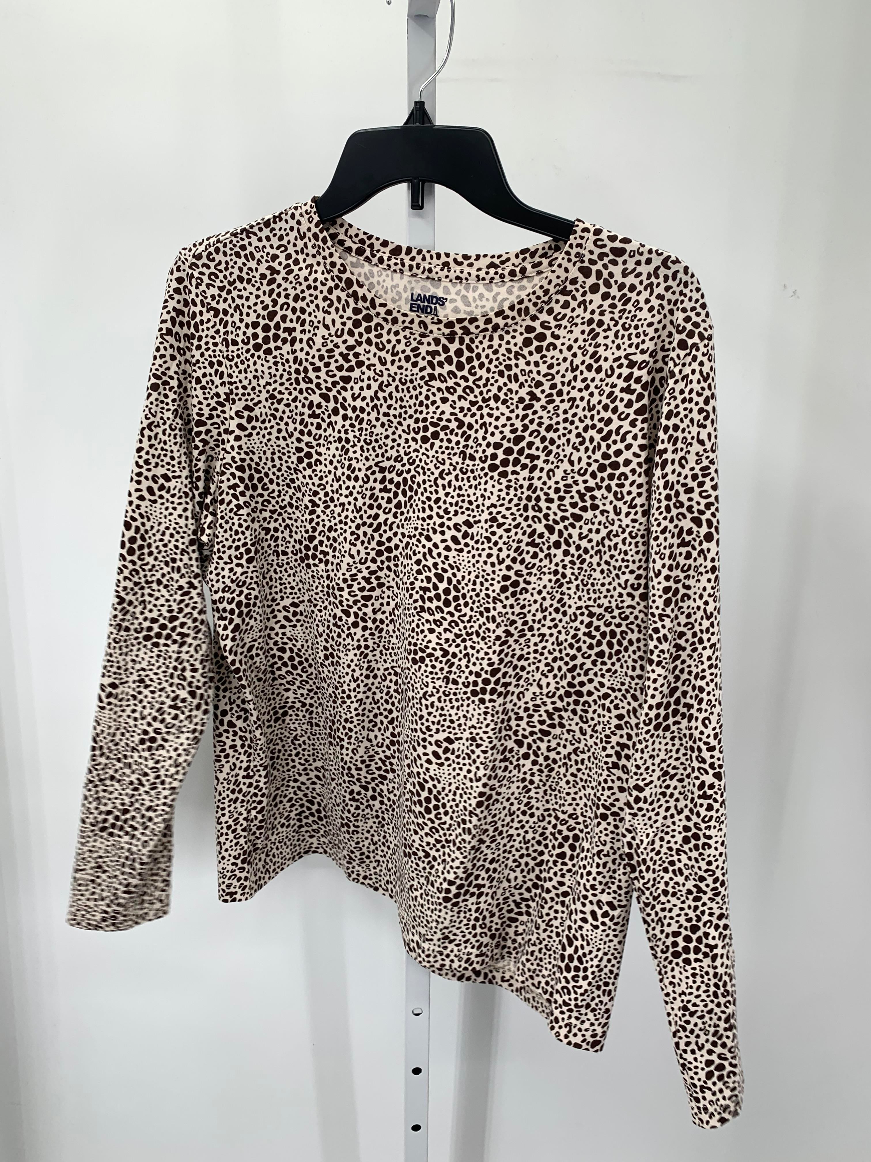 Lands End Size Large Misses Long Sleeve Shirt
