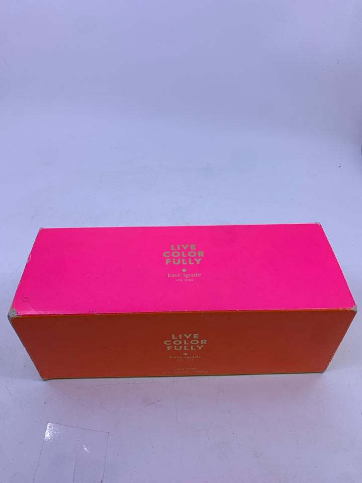 NIB KATE SPADE CANDLES LEMON BLOSSOM/GARDENIA/AMBER
