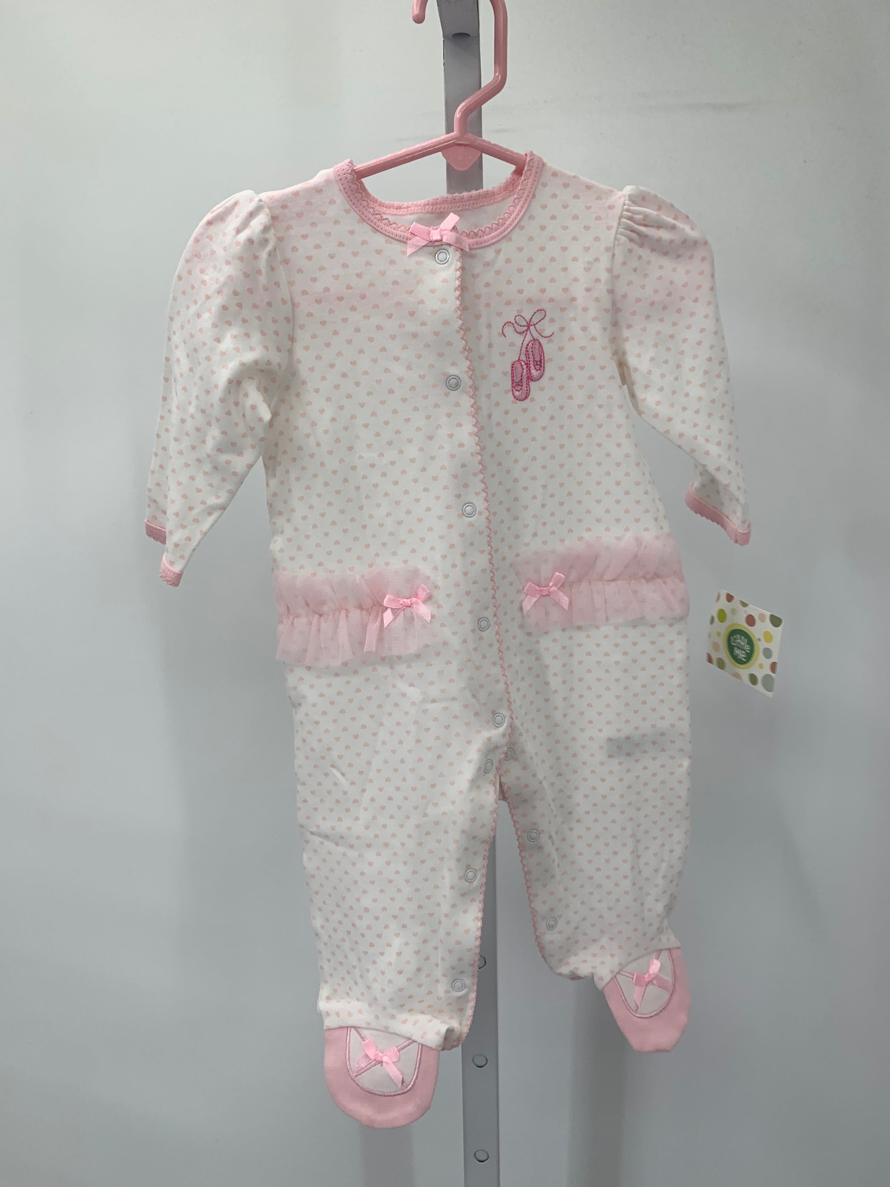 Little Me Size 6 Months Girls Long Slv. Romper