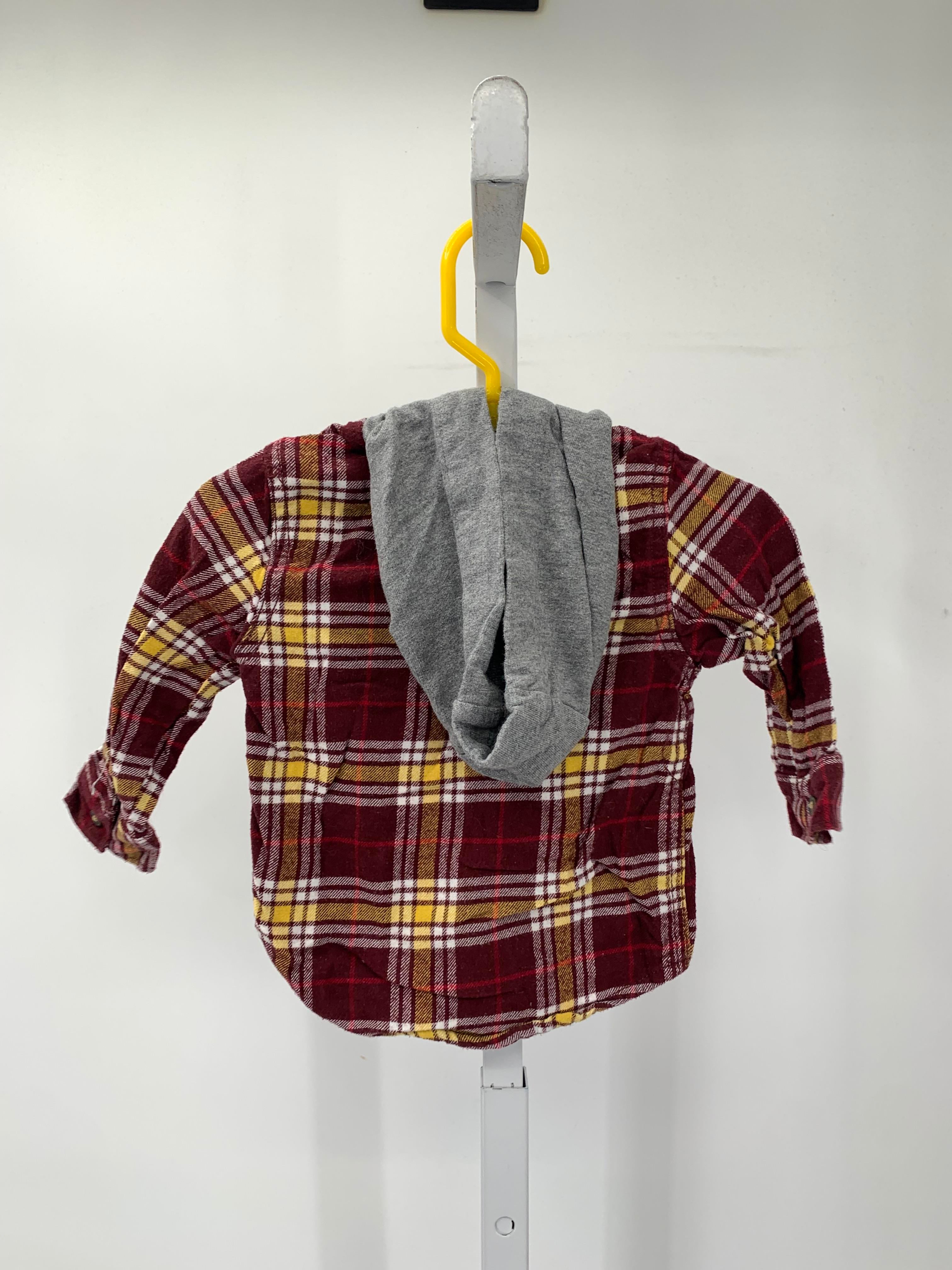 HOODED PLAID BTN DOWN