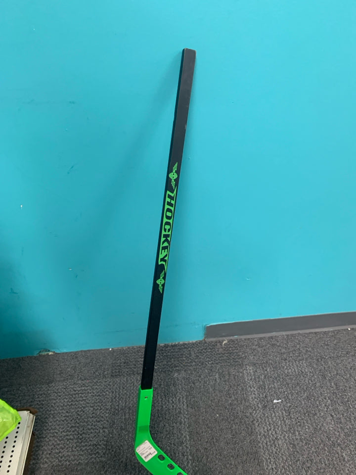 Black & Green Hockey Stick - Kids
