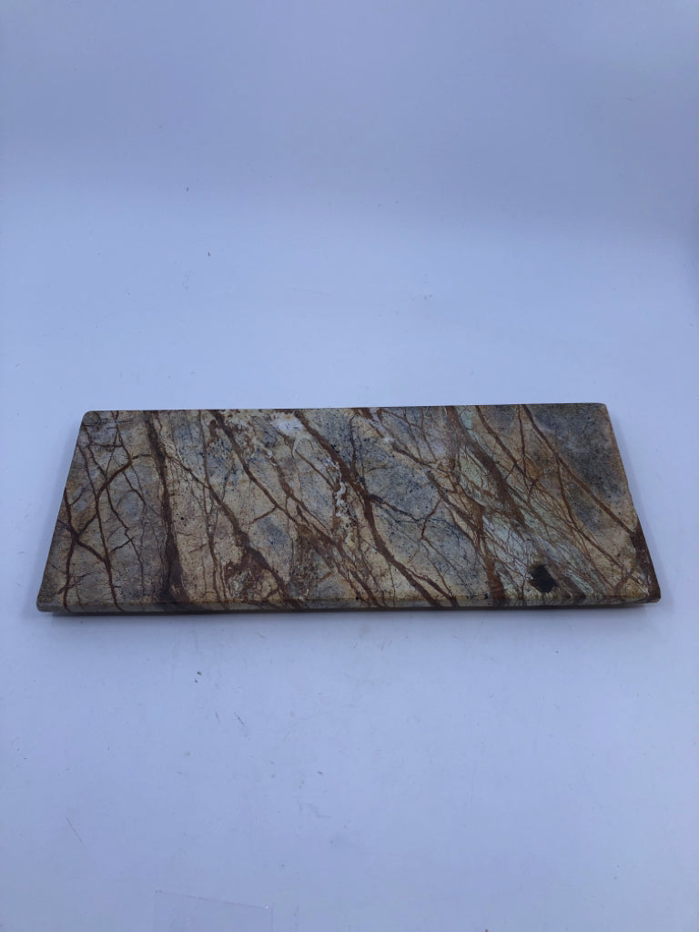 STONE BROWN BATHROOM TRAY.