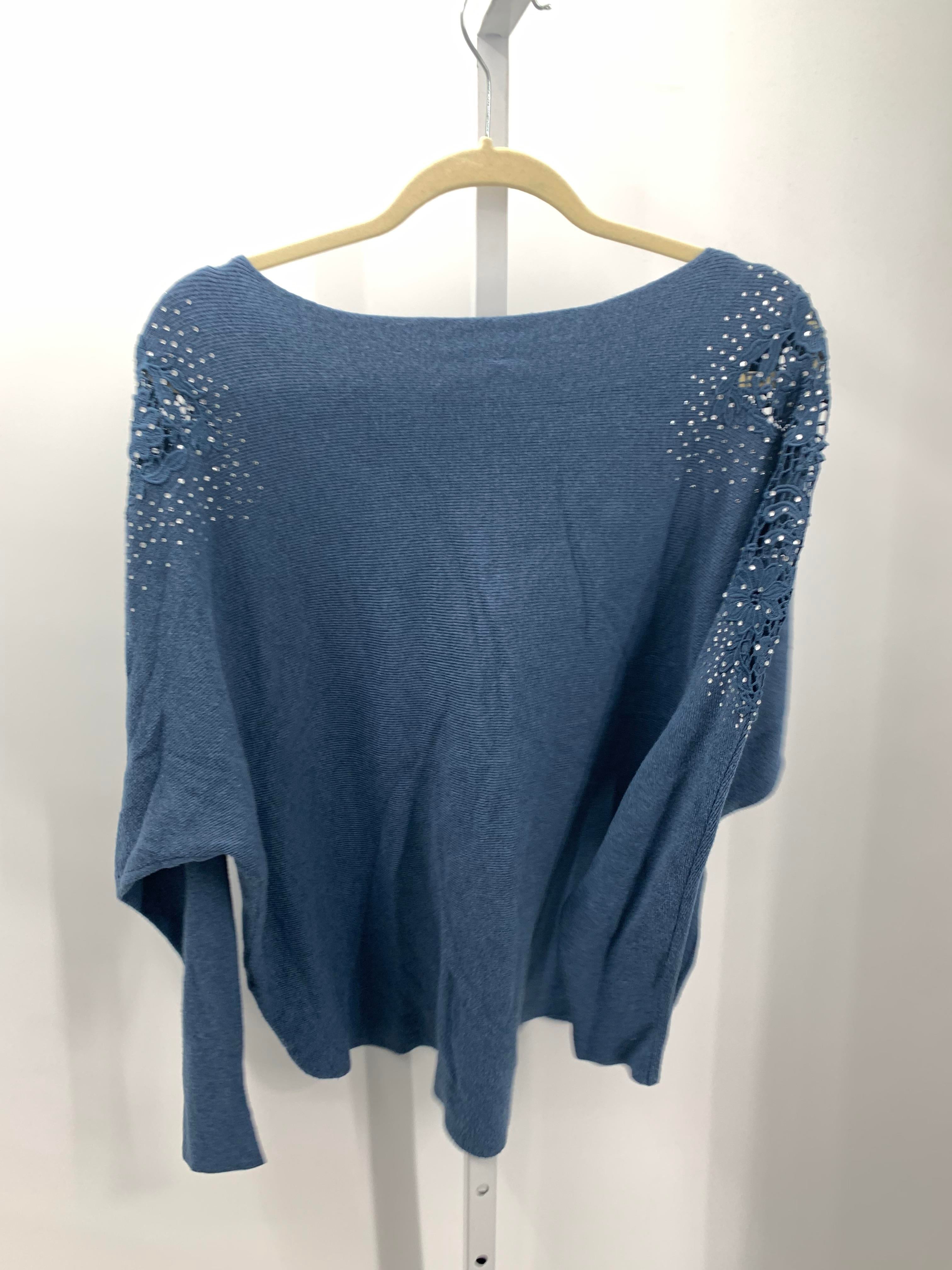 Size 1X Womens Long Slv Sweater