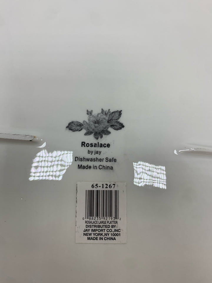 ROSALACE FLOWER SERVING PLATTER.