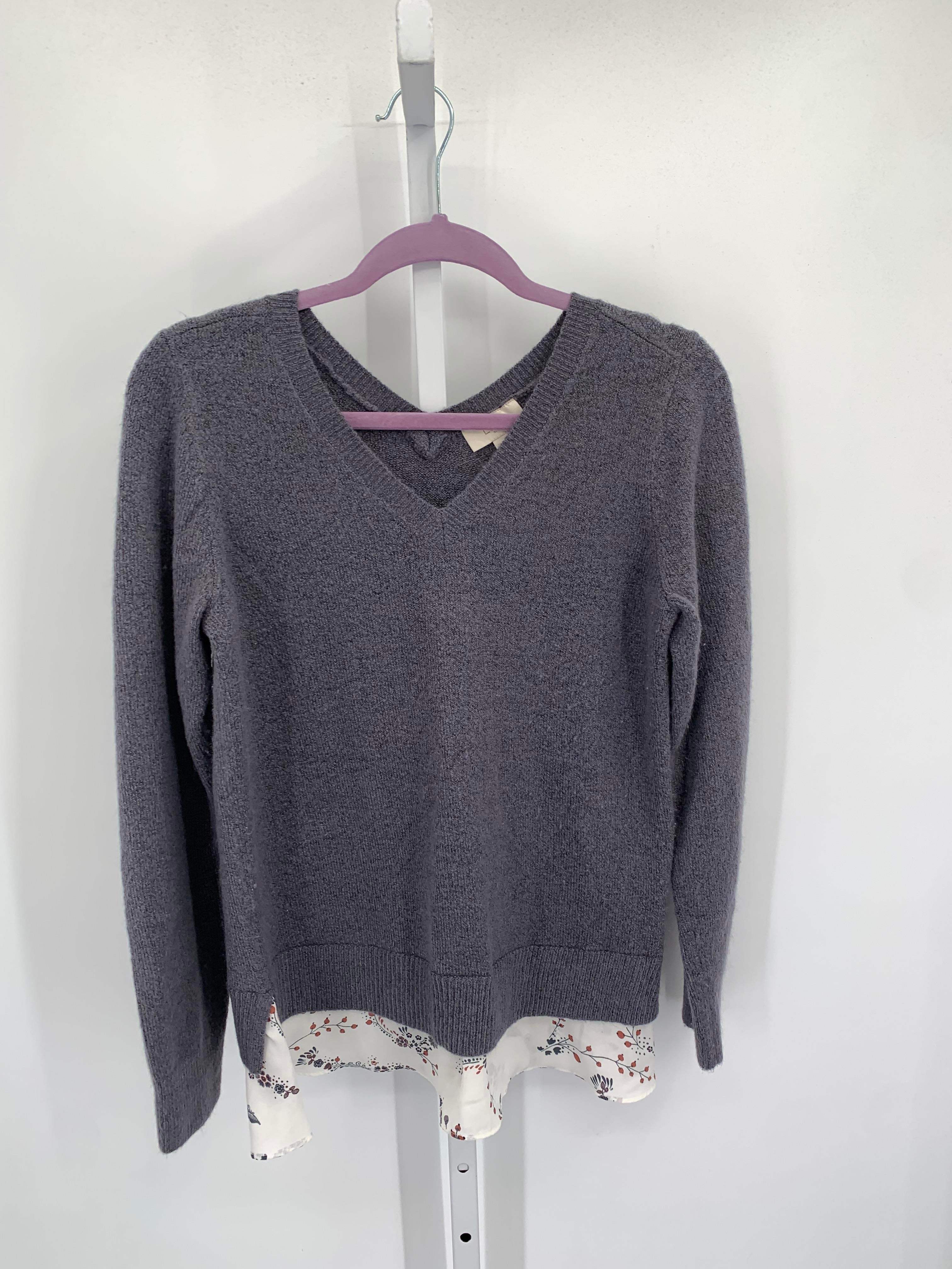 Loft Size Medium Misses Long Slv Sweater