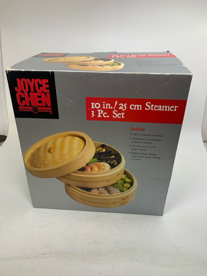 NIB 3 PC JOYCE CHEN STEAMER.