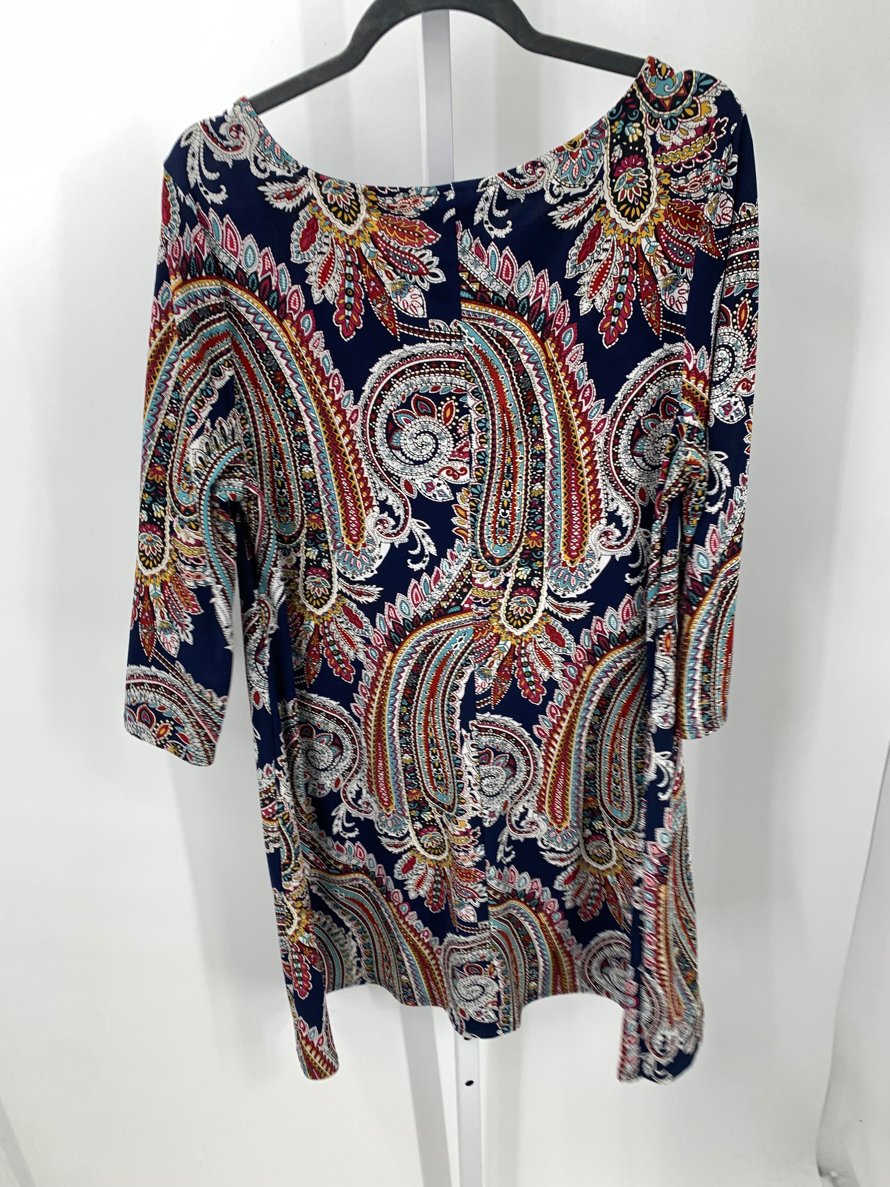 Roz & Ali Size Extra Large Misses 3/4 Sleeve Dress