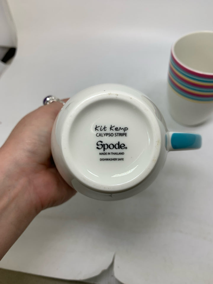 KIT KEMP CALYPSO STRIPE MUGS.