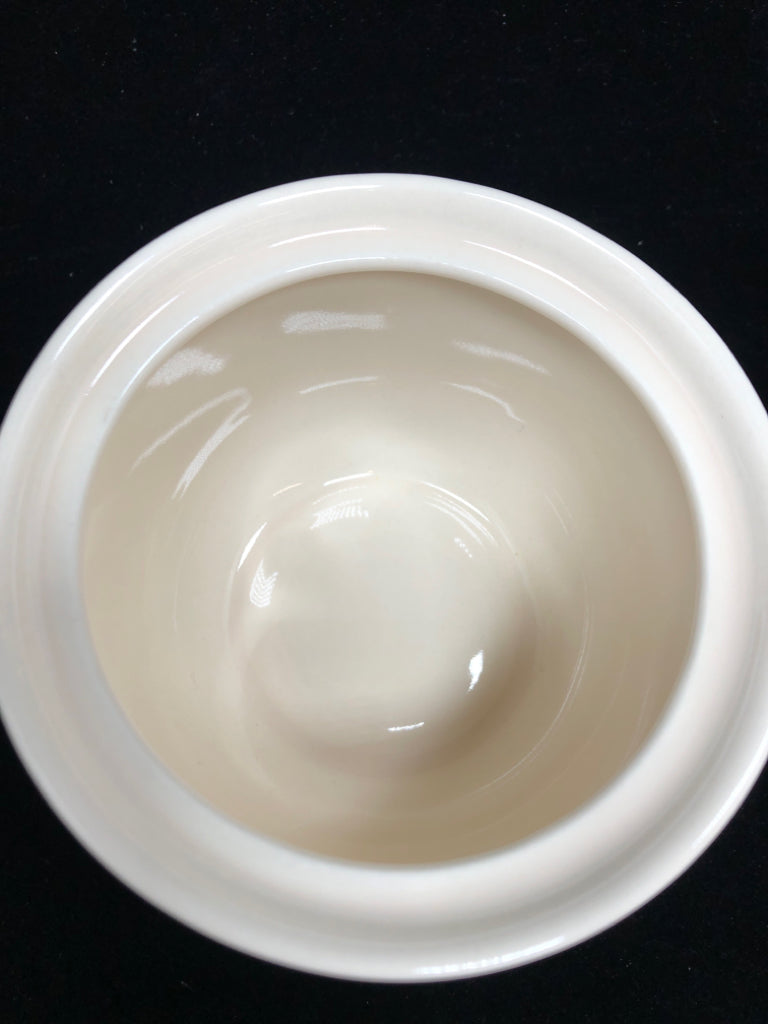 WHITE CREAM & SUGAR SET-CORNING.