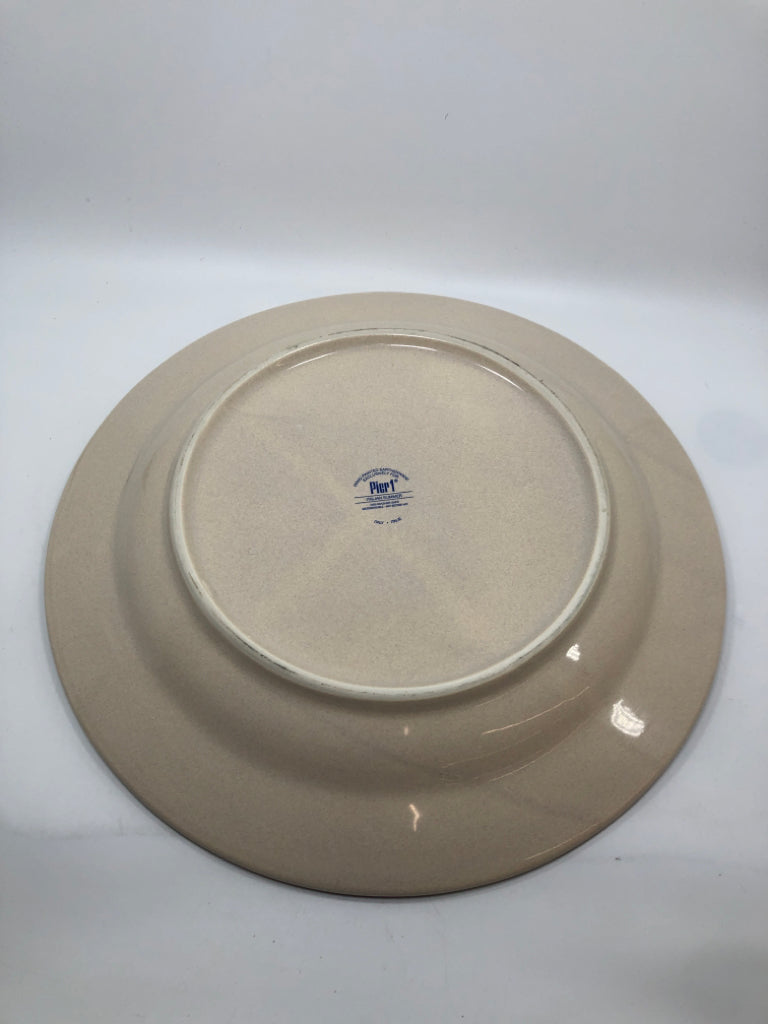 MULTICOLORED PIER1 SERVING DISH.