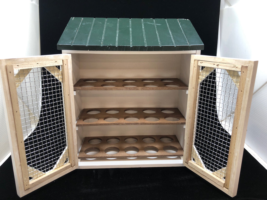 PRIMITIVE EGG STORAGE CHICKEN COOP CABINET.
