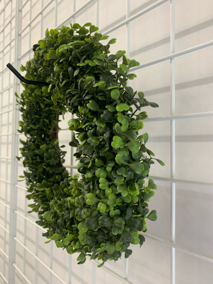 FAUX GREENERY WREATH.
