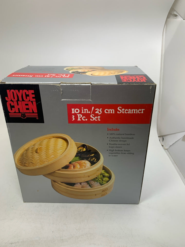 NIB 3 PC JOYCE CHEN STEAMER.