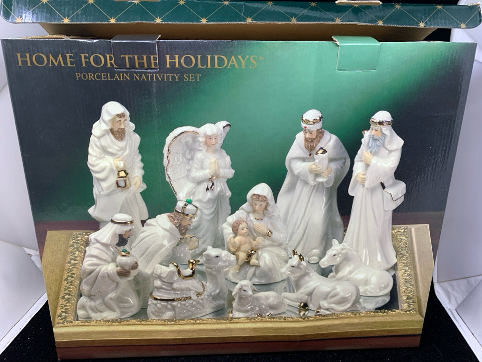 NATIVITY SET-HOME FOR THE HOLIDAYS.