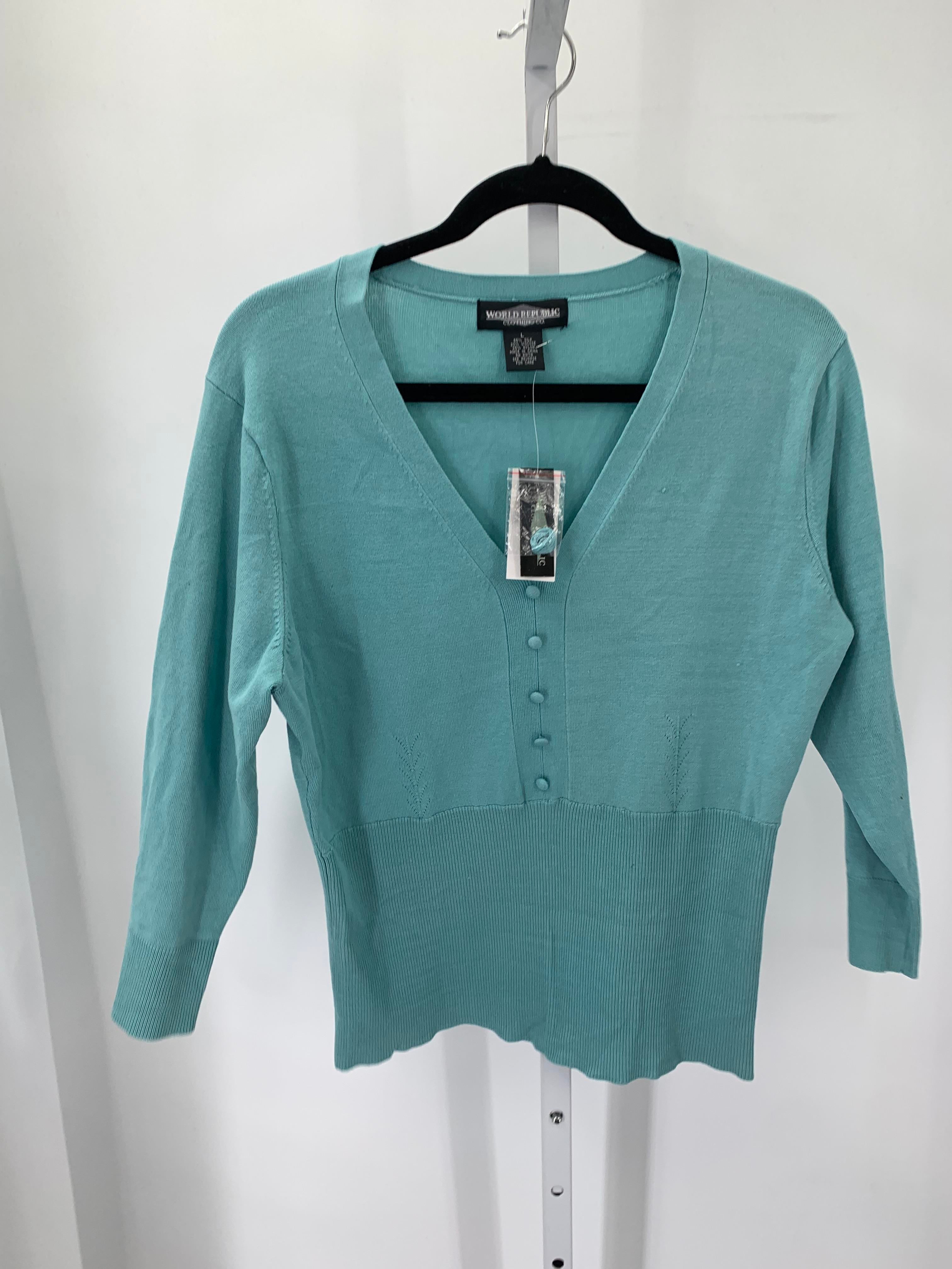 Size Large Misses 3/4 Sleeve Sweater