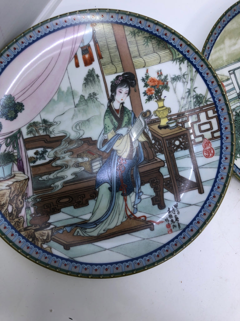 10 ASIAN STYLE PLATES.