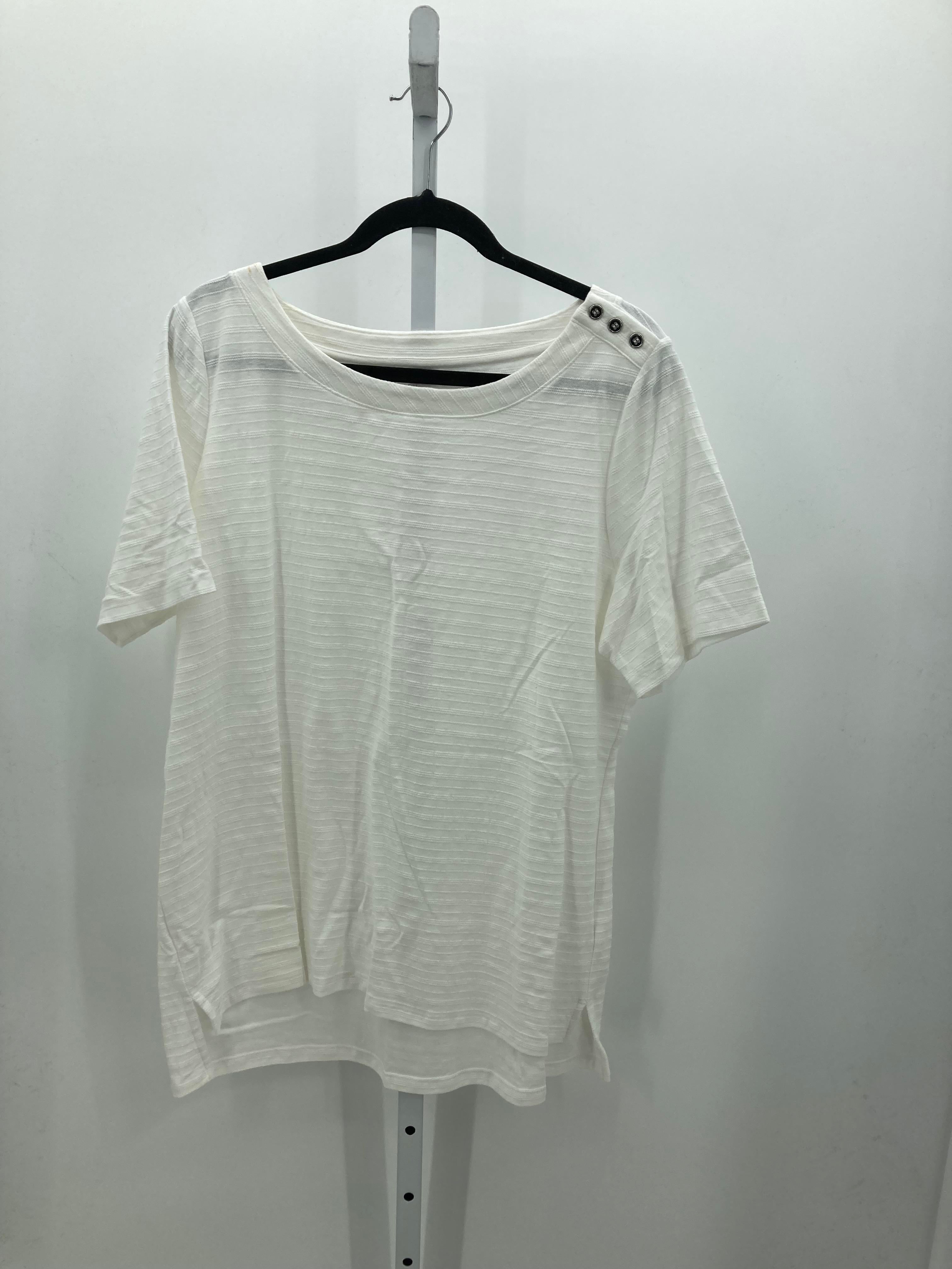 Talbots Size 1X Womens Short Sleeve Shirt