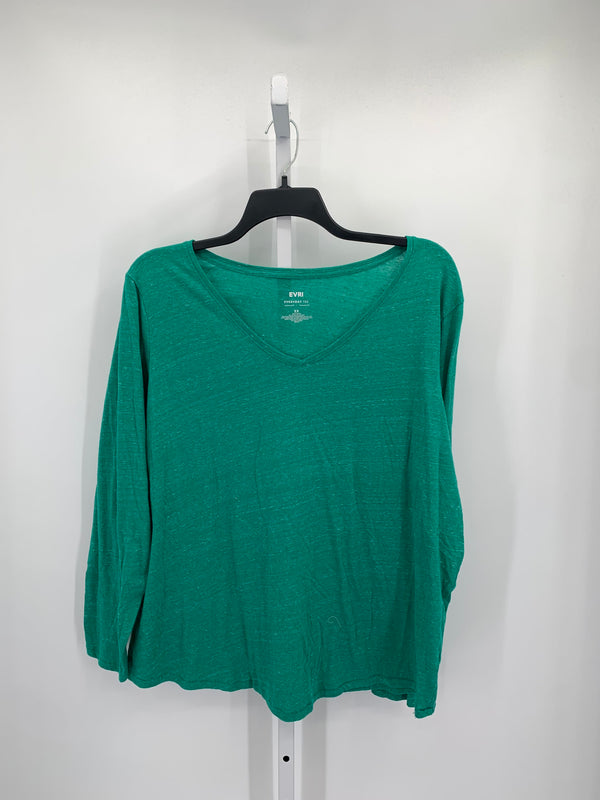 Size 2X Womens Long Sleeve Shirt