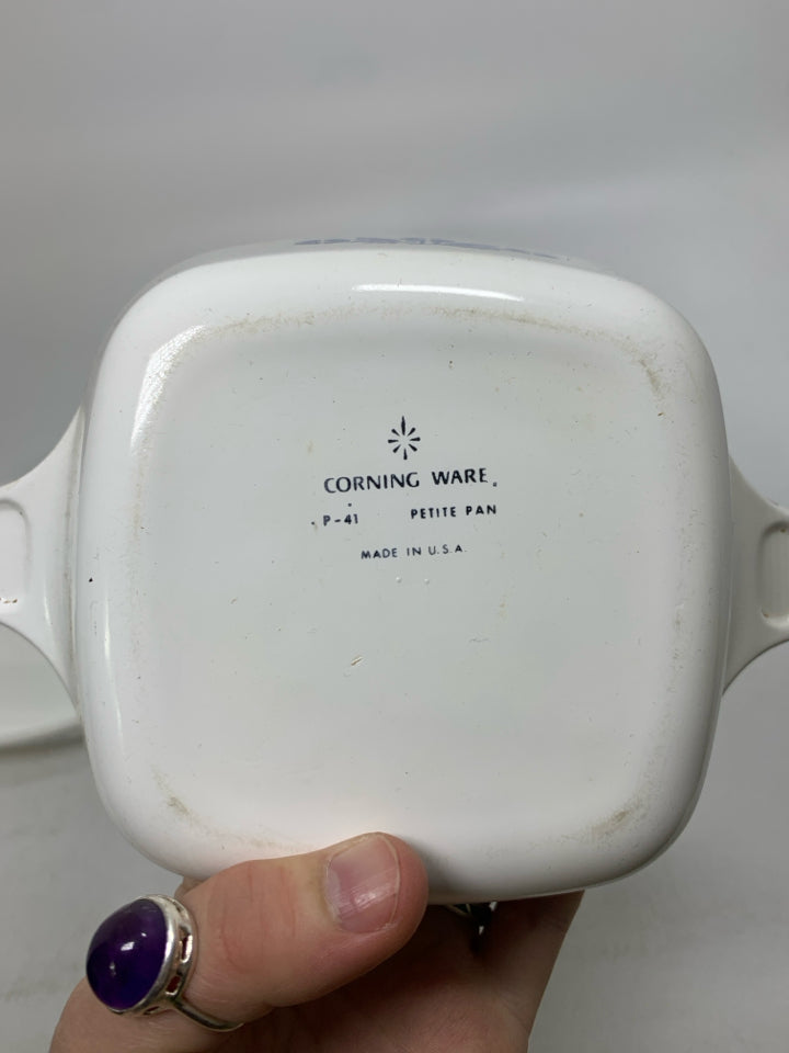 2 BLUE CORNFLOWER PETITE PANS.