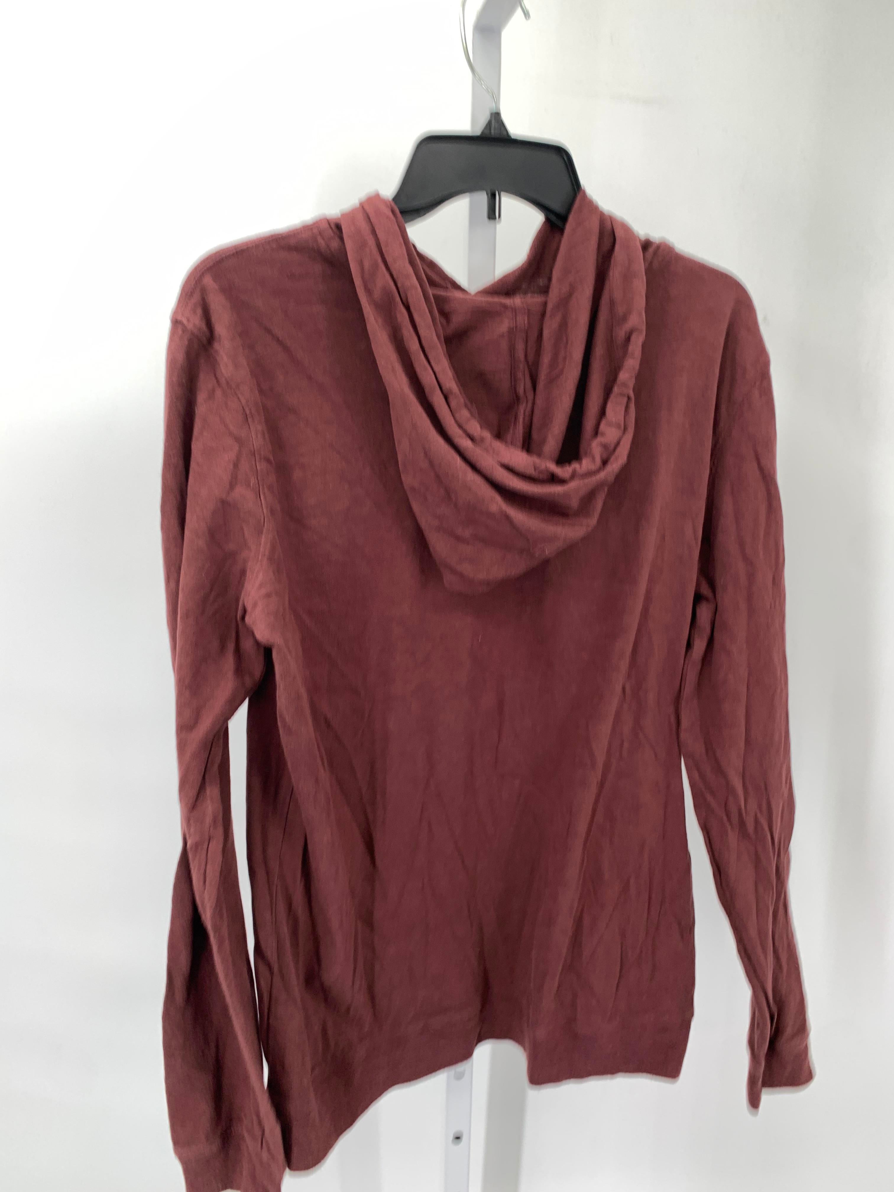 HOODED VNECK KNIT