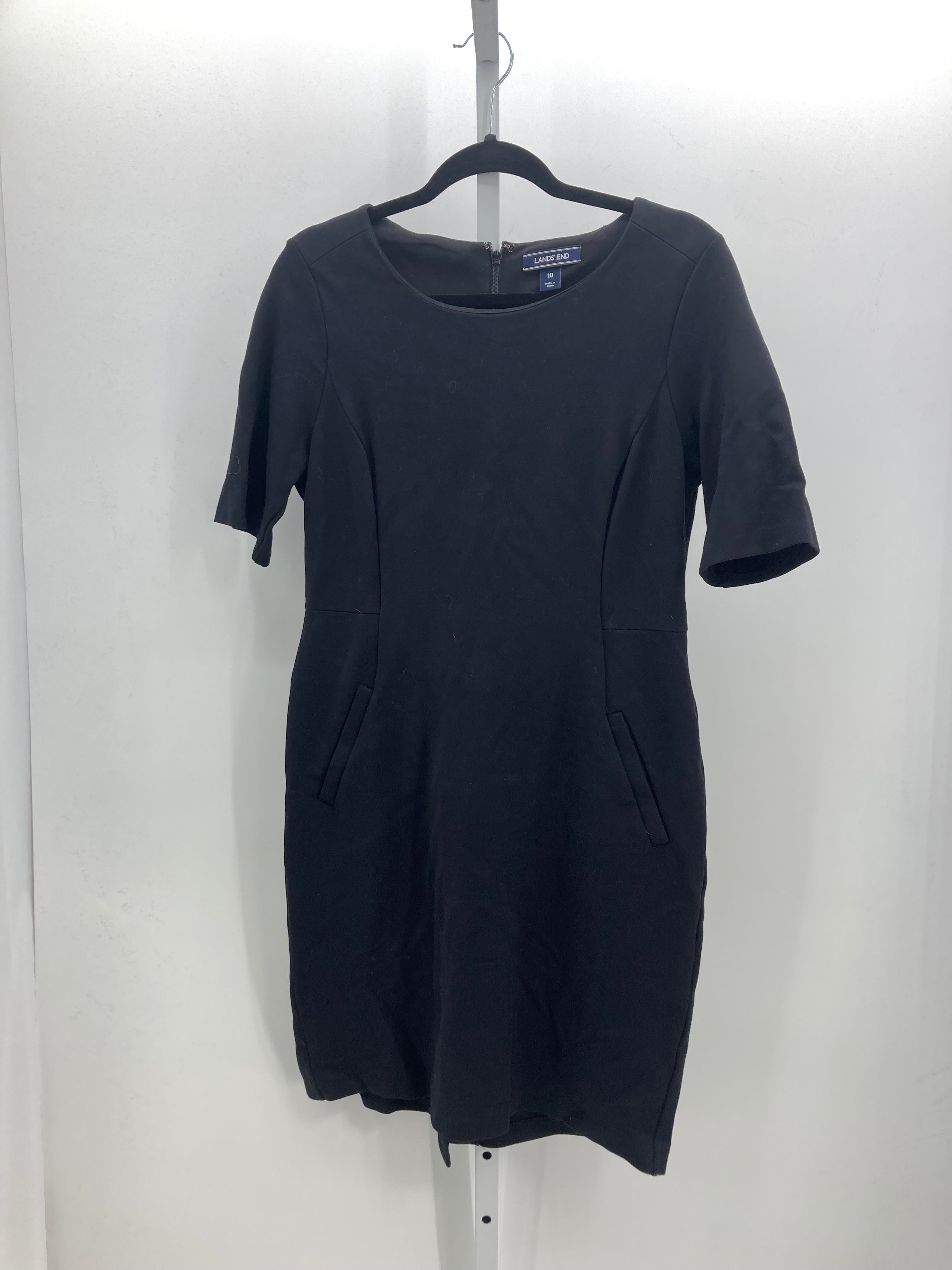 Lands End Size 10 Misses Short Sleeve Dress