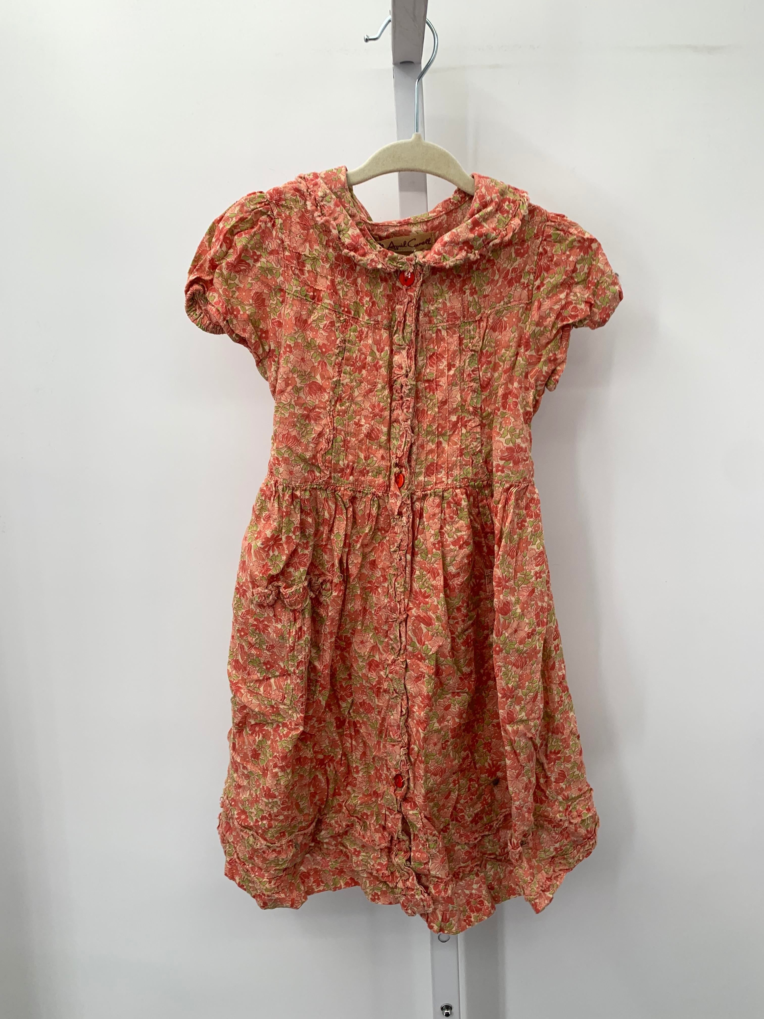 April Cornell Size 2 Girls Short Sleeve Dress