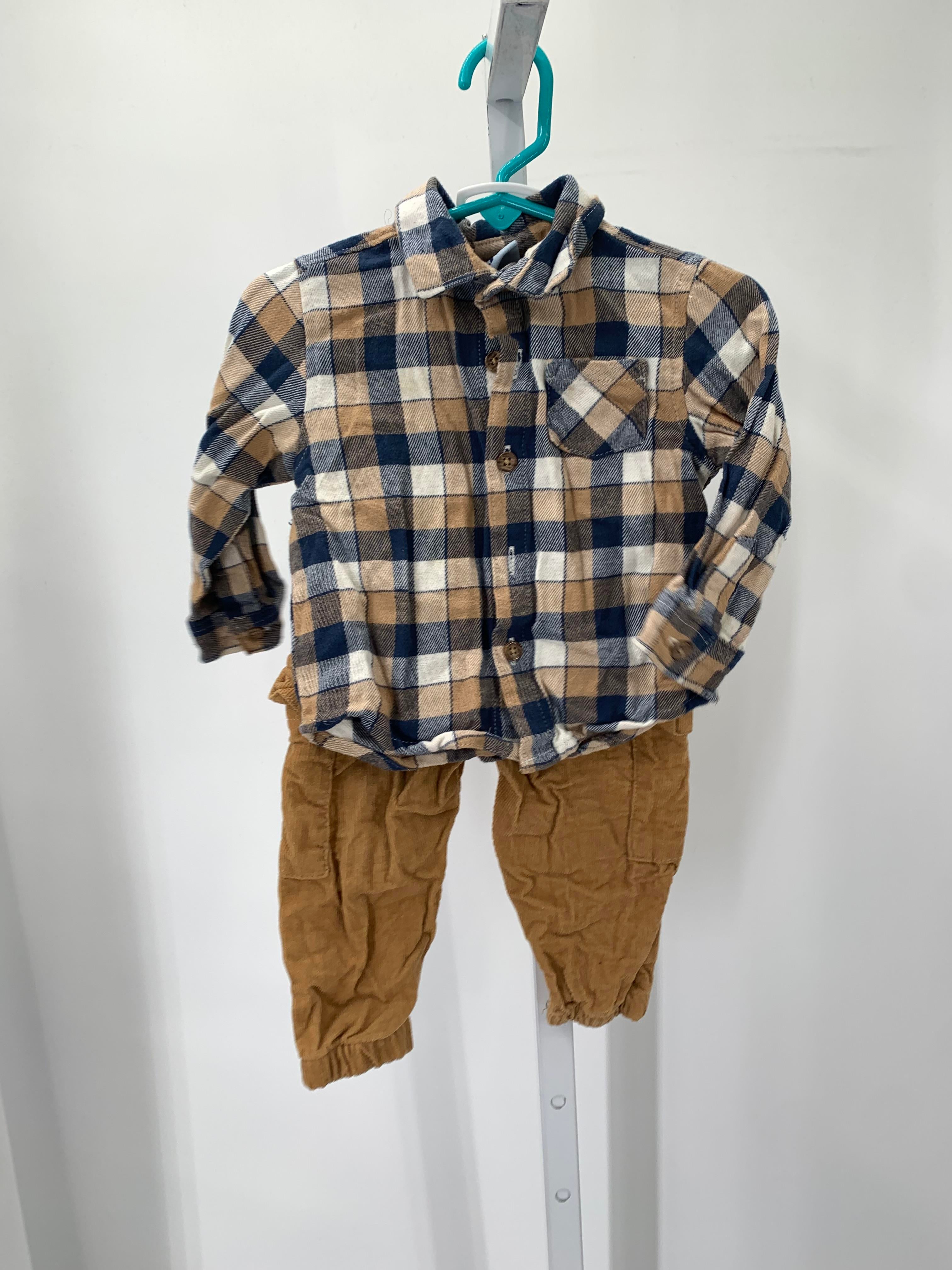 PLAID SHIRT CORDUROY PANTS.