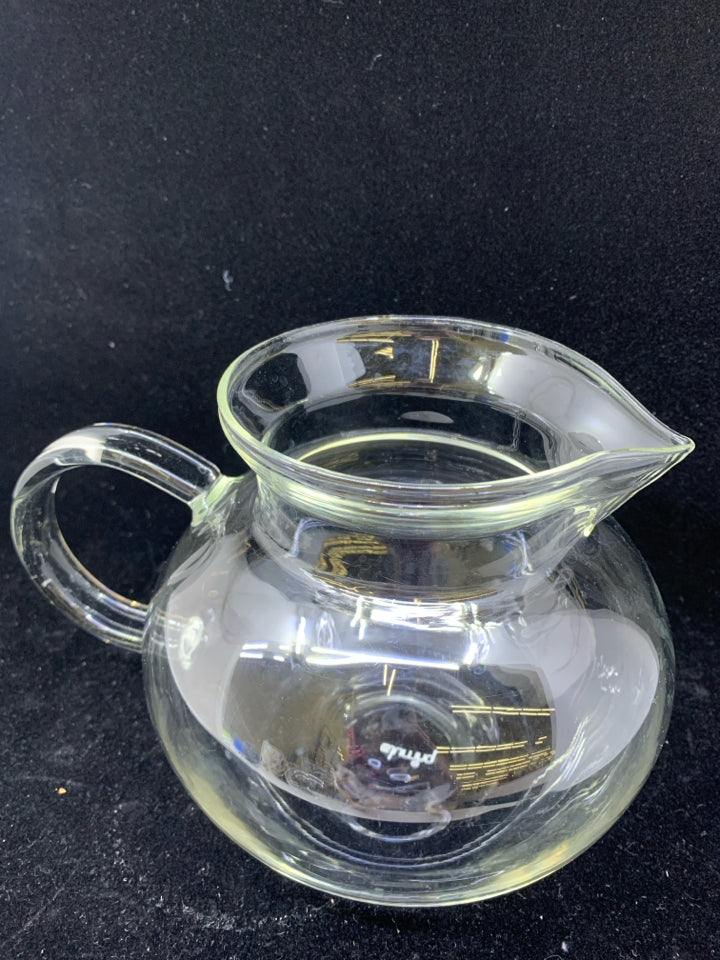 DELICATE GLASS PITCHER.