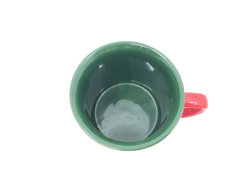 MERRY CATMIS MUG RED/GREEN.