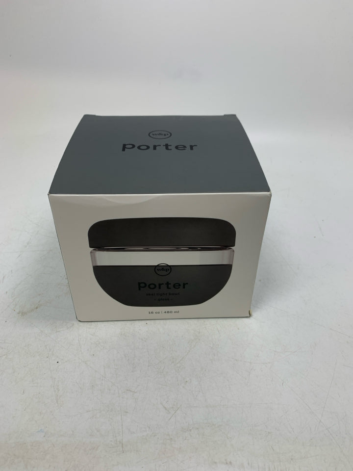NIB LEAK PROOF GLASS BOWL.