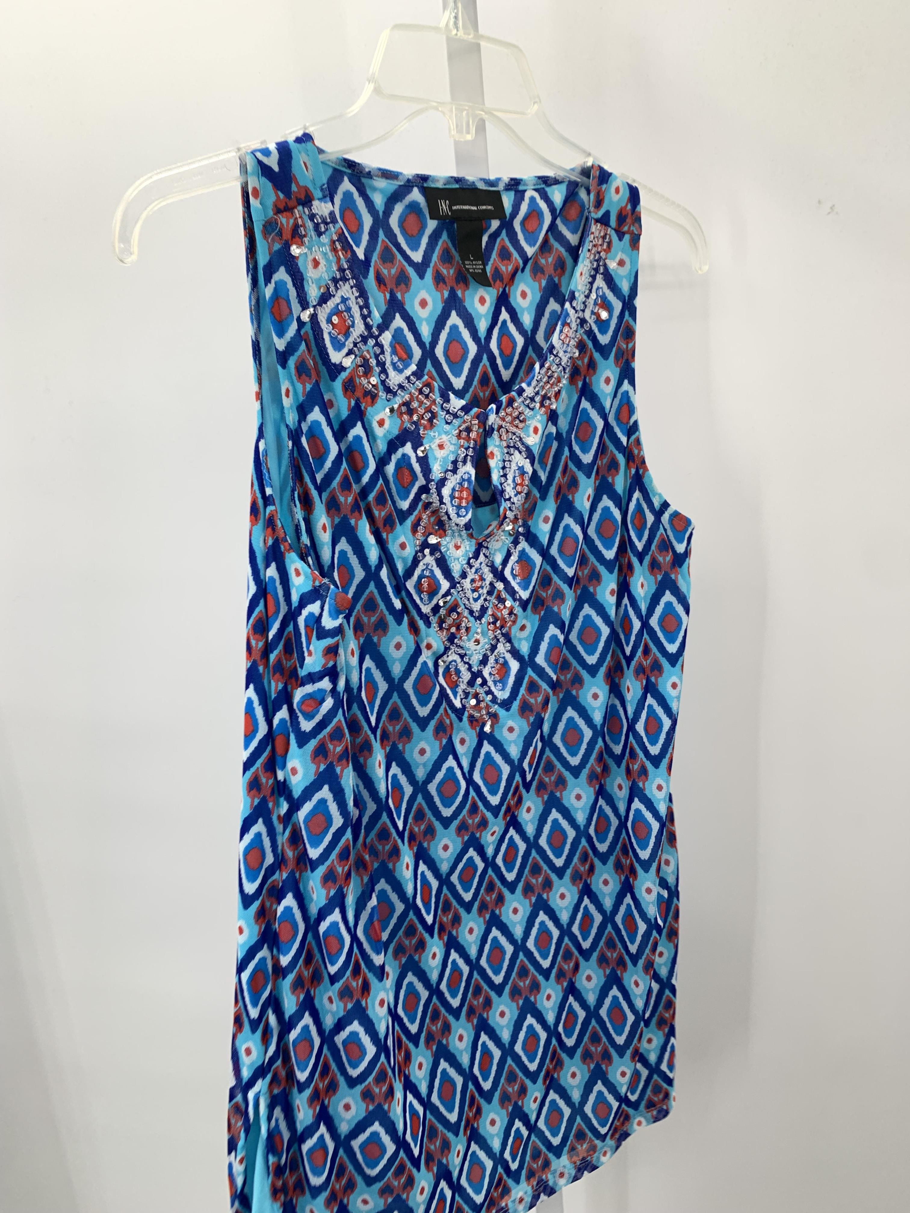 INC Size Large Misses Sleeveless Shirt