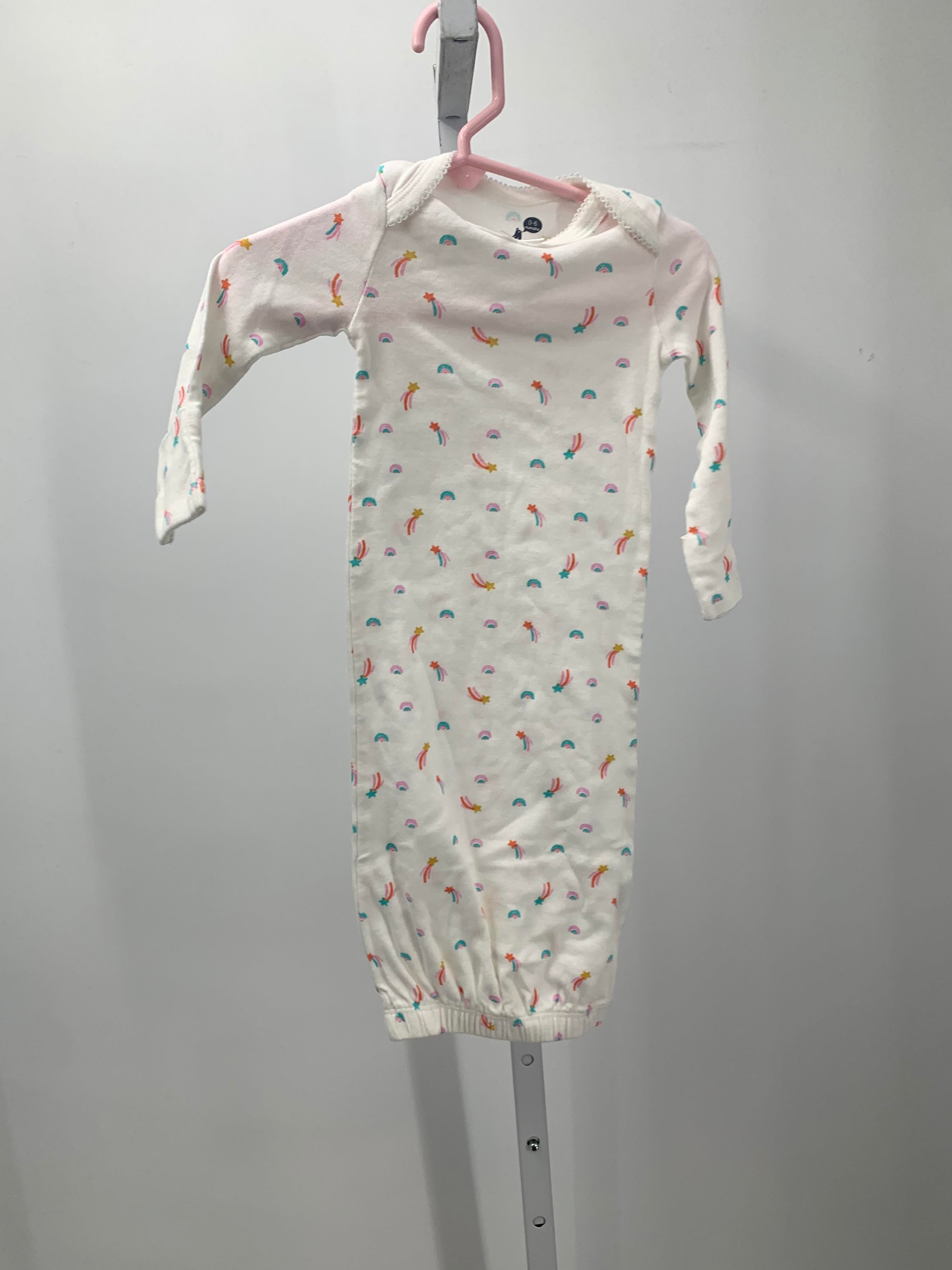 Size 0-6 Months Girls Gown Sleeper