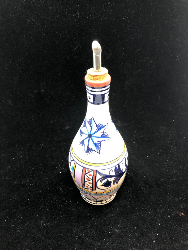 CERAMIC OLIVE OIL BOTTLE.