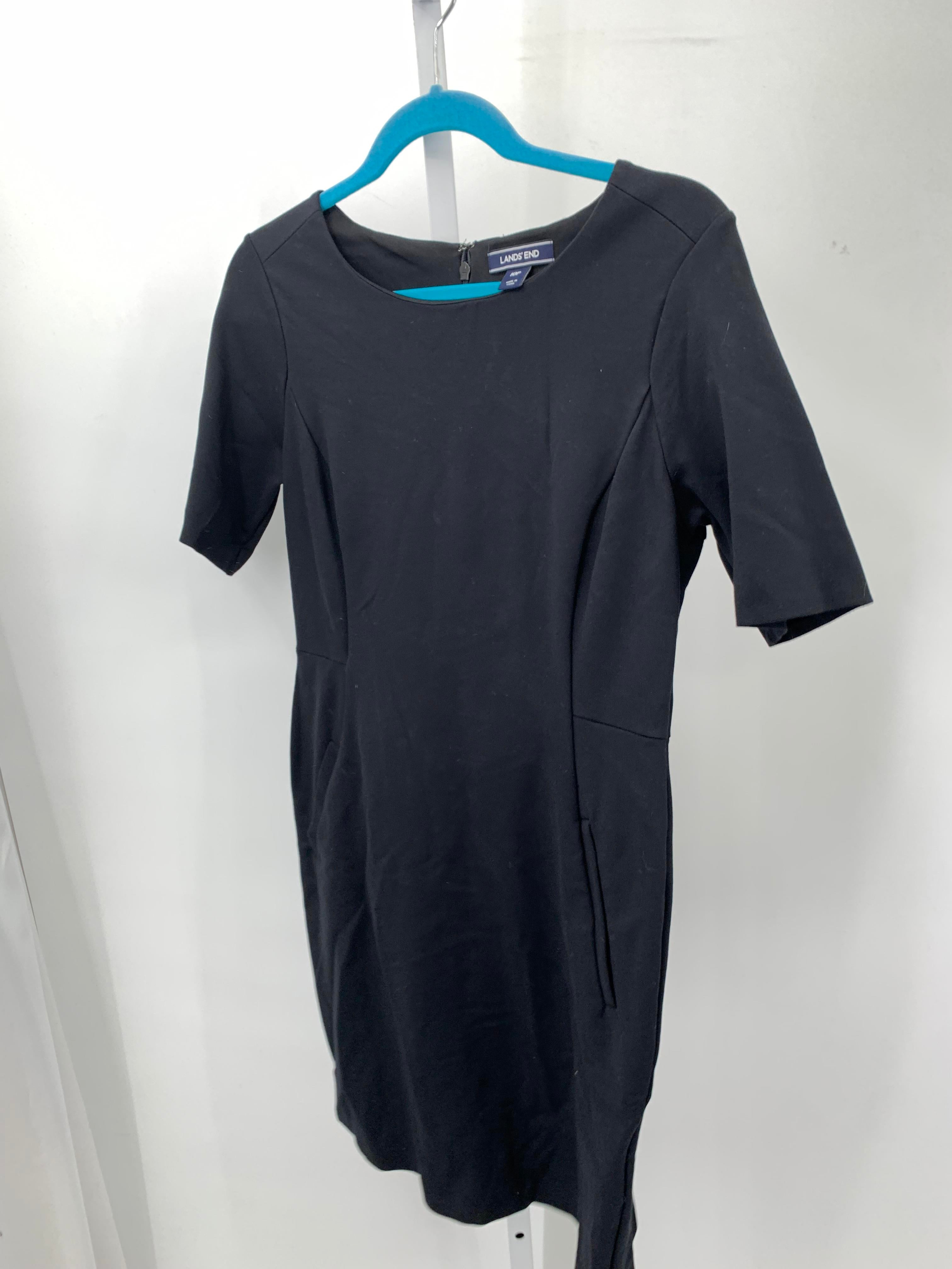 Lands End Size 10 Petite Petite Short Sleeve Dress