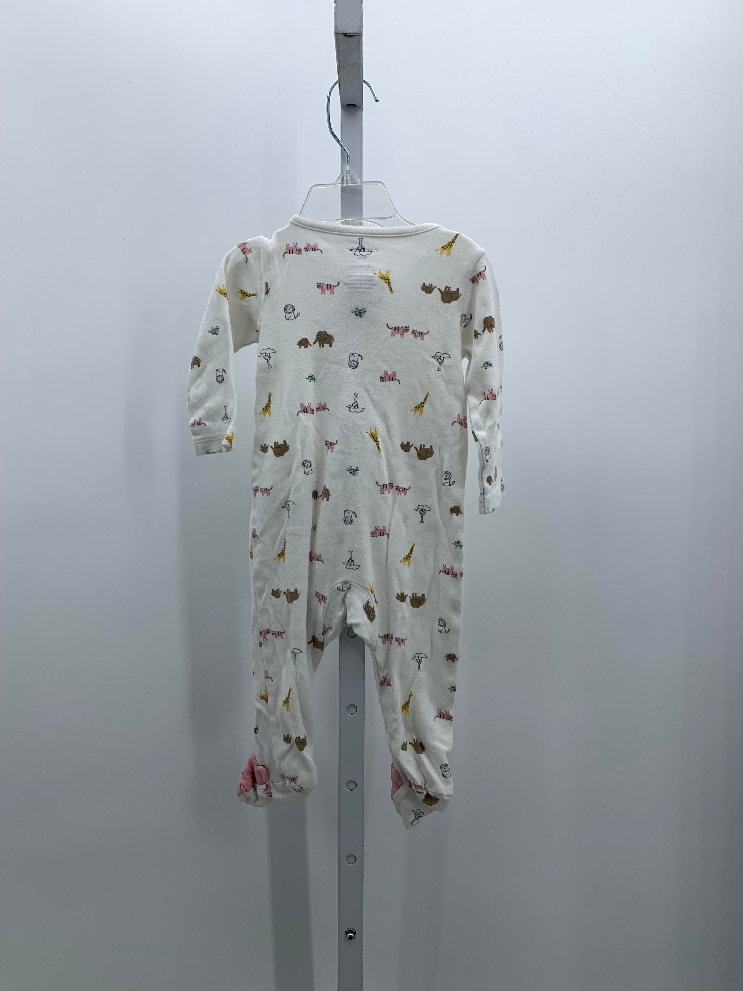 Carters Size 9 Months Girls Long Slv. Romper