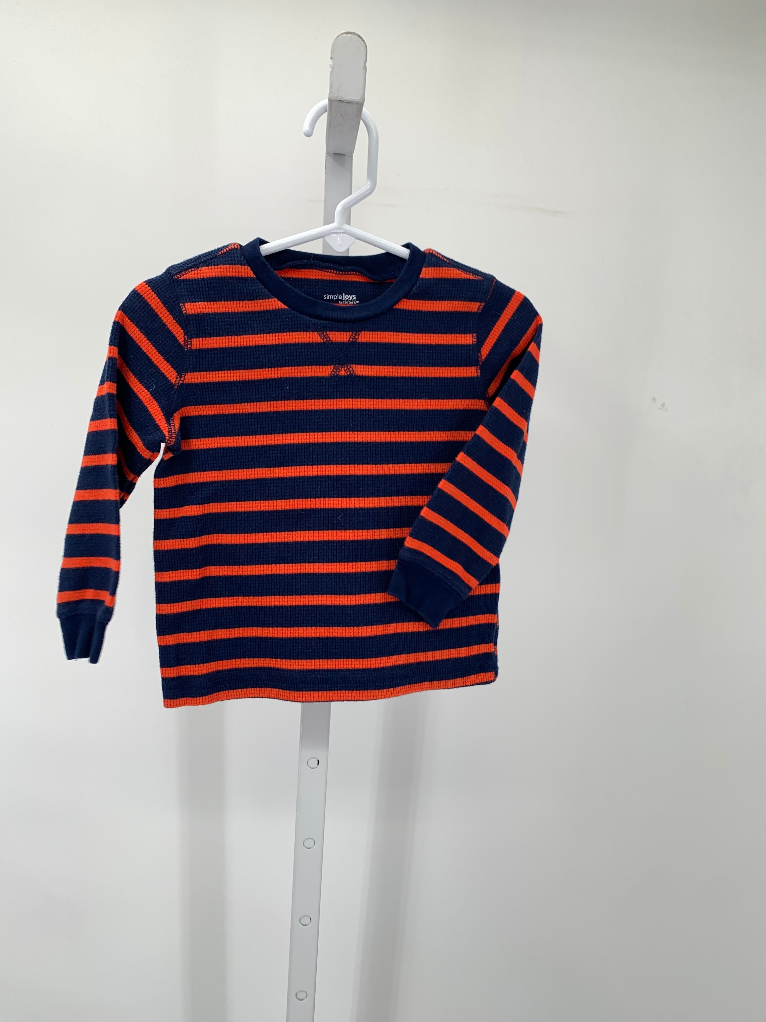 ORANGE STRIPES WAFFLE KNIT
