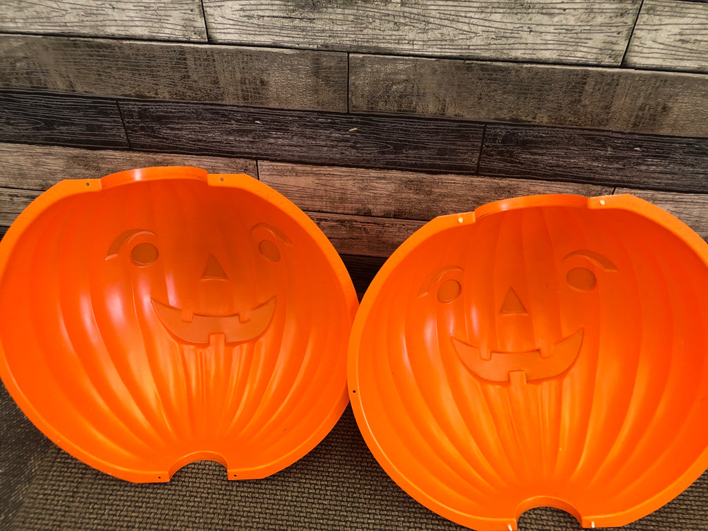 2PC JACK O LANTERN LAMP POST COVER.